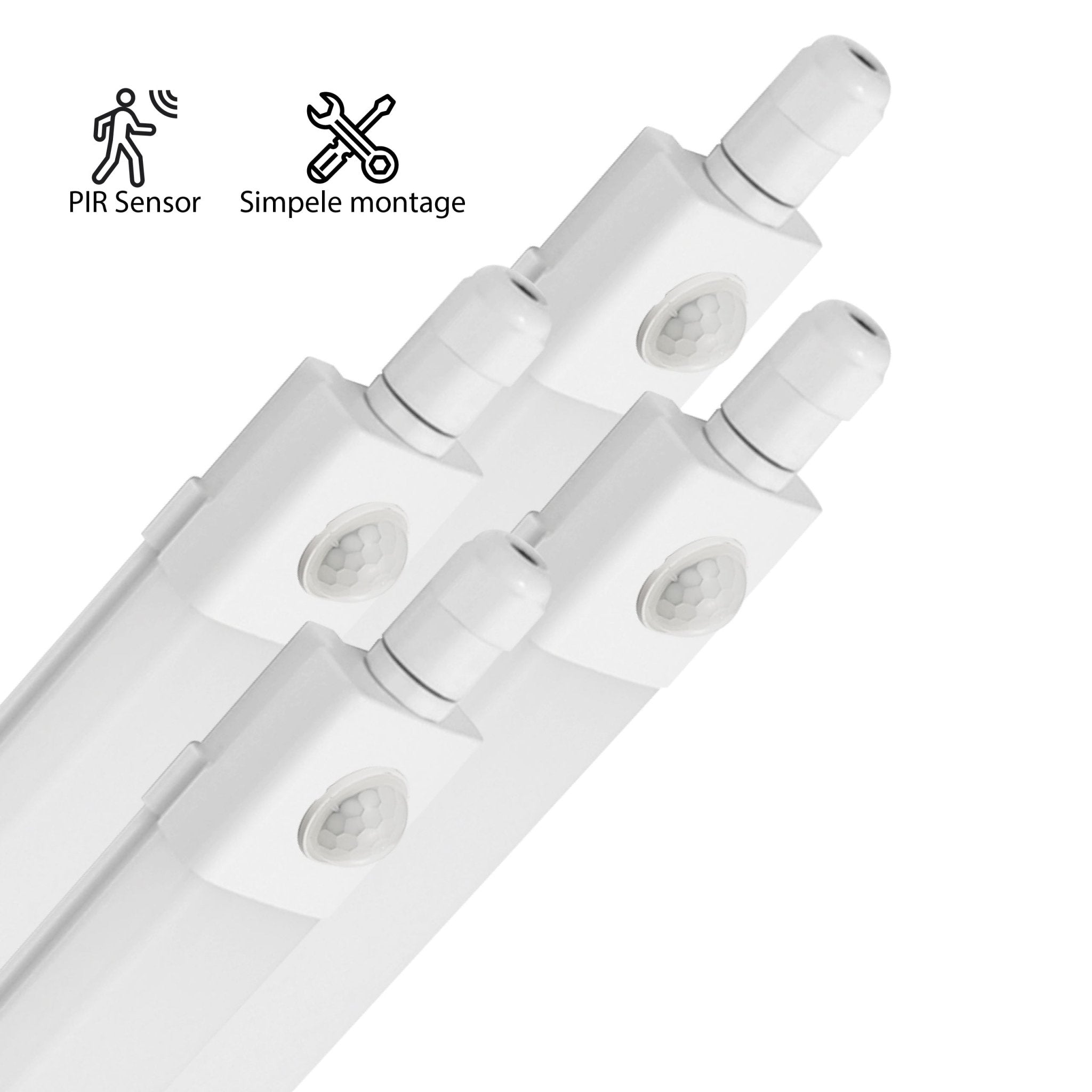 4 PACK - LED's Light LED TL verlichting met sensor 120 cm - Bewegingssensor en bewegingsdetectie - 4100 lm TL verlichting LED.nl