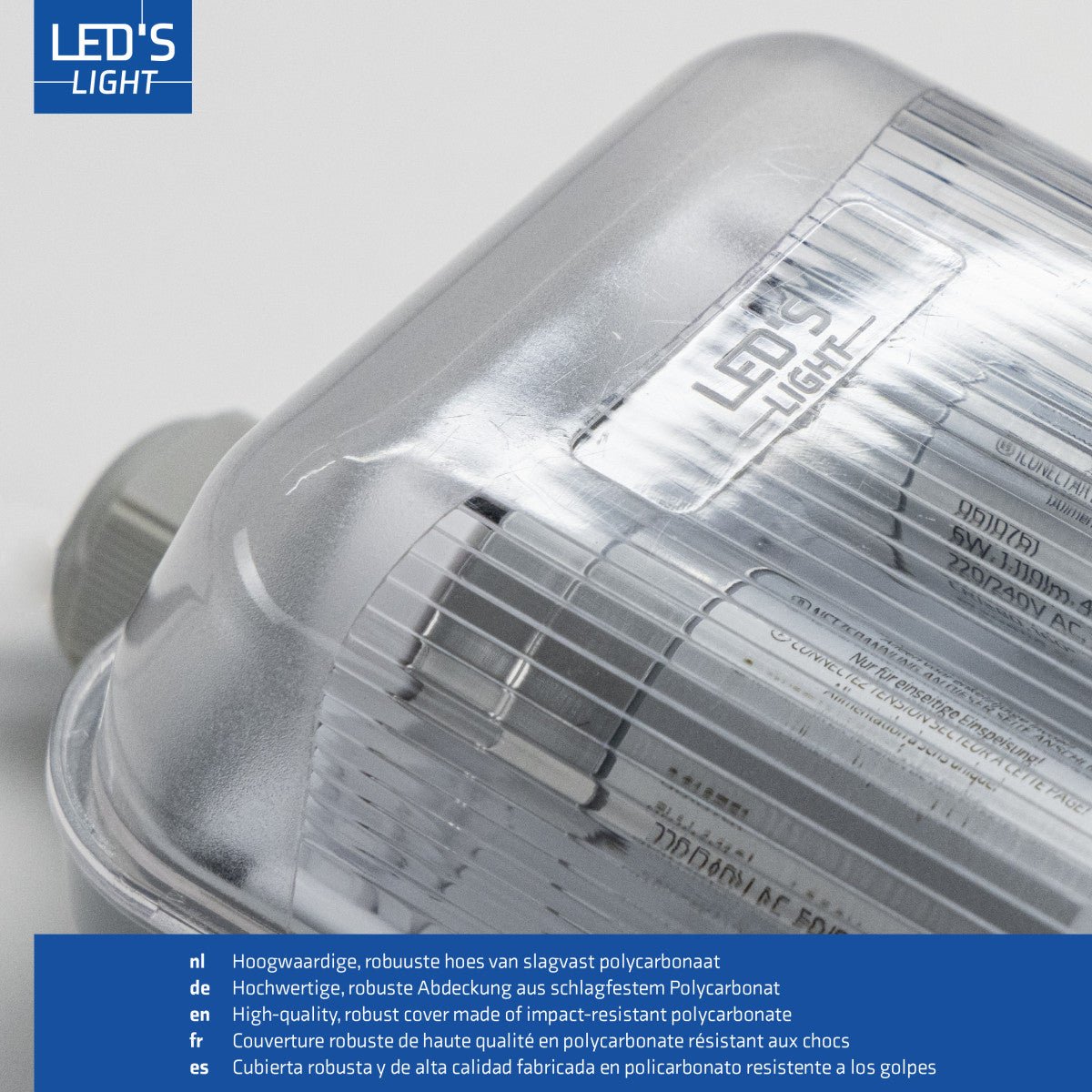 6 PACK - LED's Light Dubbele LED TL lamp 150 cm - compleet met LED buizen - Binnen en buiten - 6120 lm - 2x16.5W - 4000K LED.nl