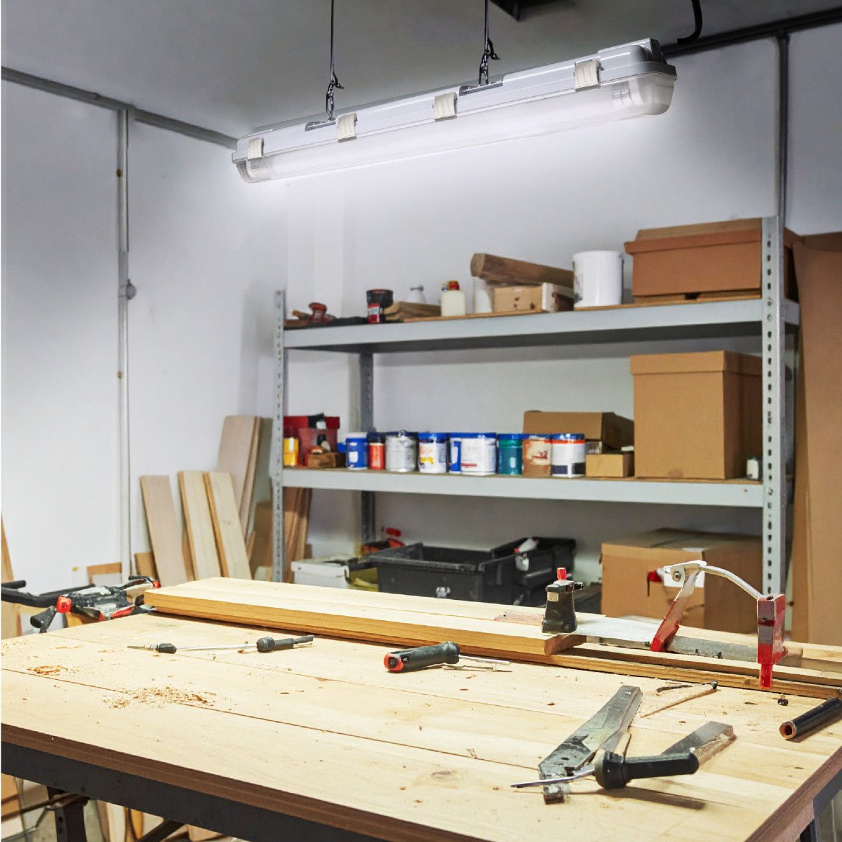 6 PACK - LED's Light Dubbele LED TL lamp 150 cm - compleet met LED buizen - Binnen en buiten - 6120 lm - 2x16.5W - 4000K LED.nl