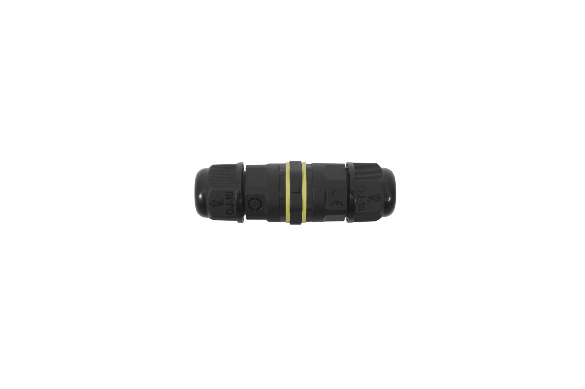 Kabelverbinder I connector - Voor kabels van 5 tot 10 mm - voor buiten en binnen - Zwart Kabelverbinders LED.nl