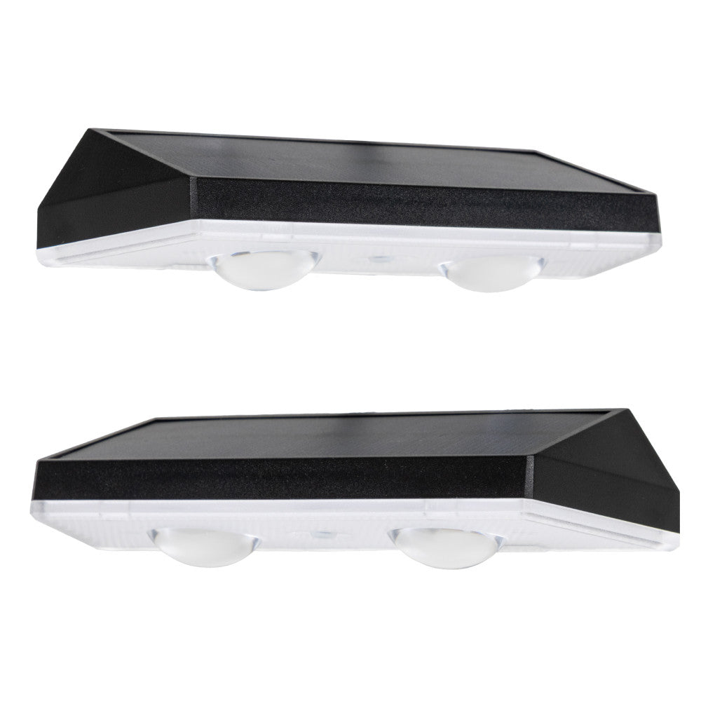 LED's Light Deco Solar Buitenlamp – Schuttingverlichting – 2 stuks Buitenlampen LED.nl