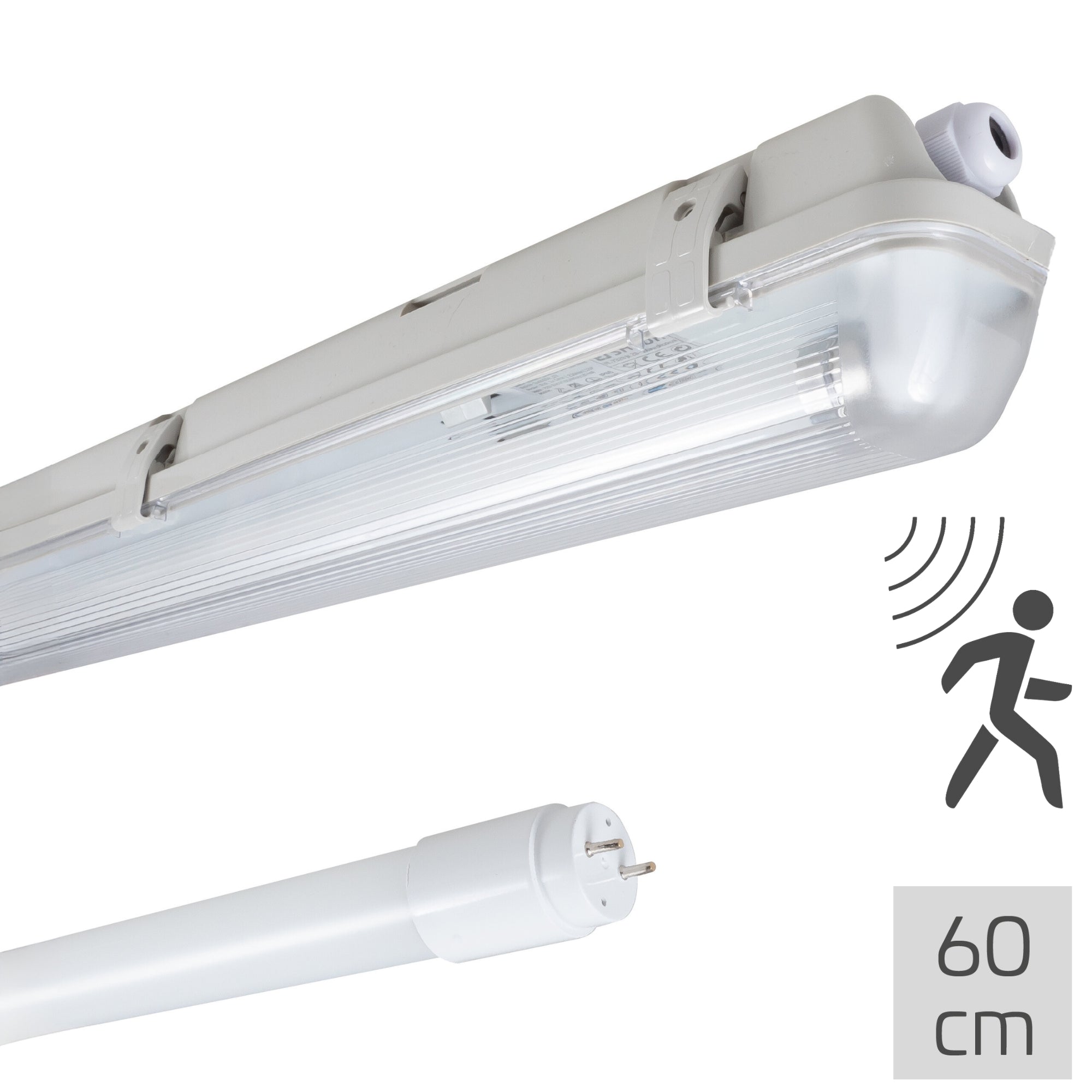 LED's Light LED TL verlichting met sensor 60 cm - Bewegingssensor en nachtsensor - Waterdicht - 1100 lm TL verlichting LED.nl