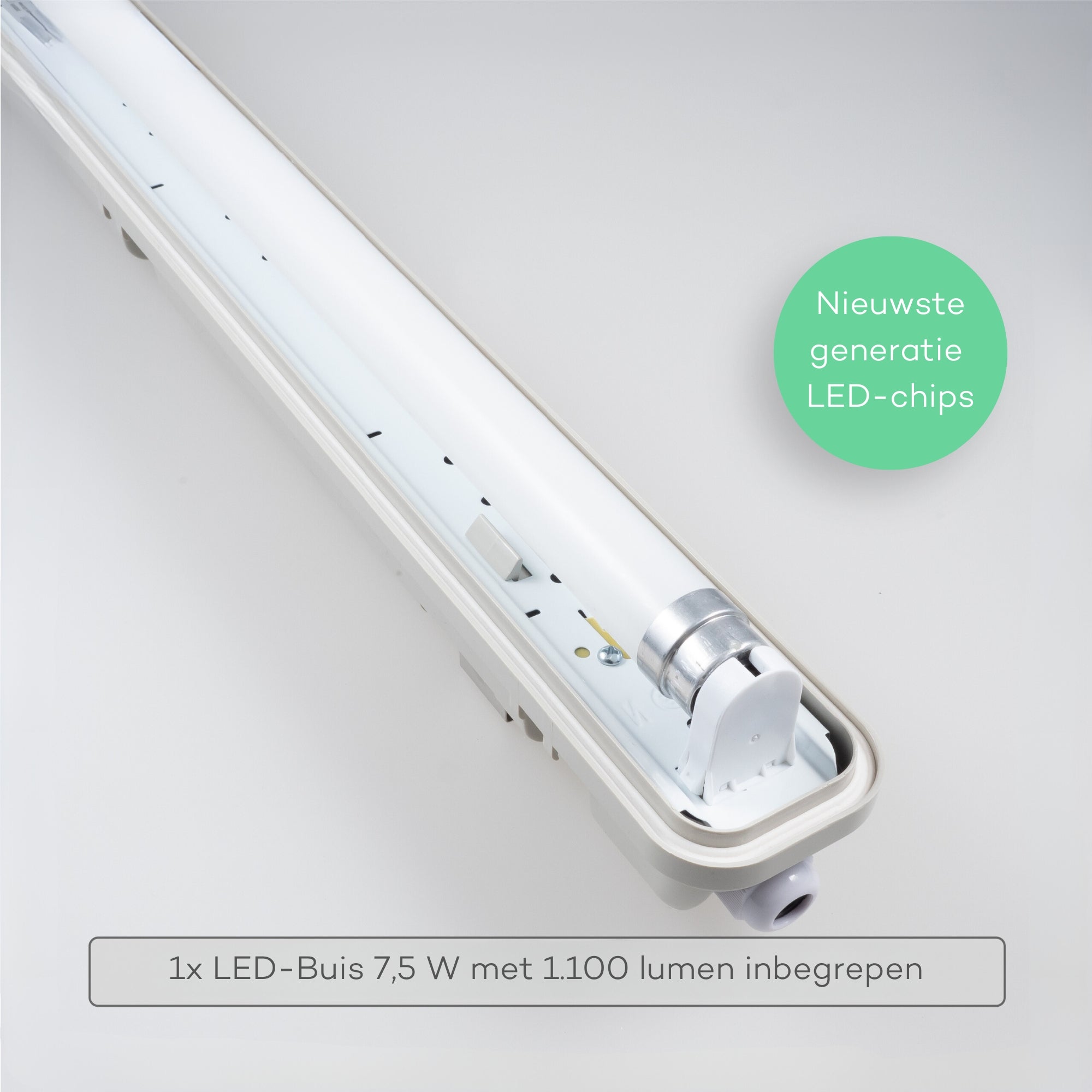 LED's Light LED TL verlichting met sensor 60 cm - Bewegingssensor en nachtsensor - Waterdicht - 1100 lm TL verlichting LED.nl