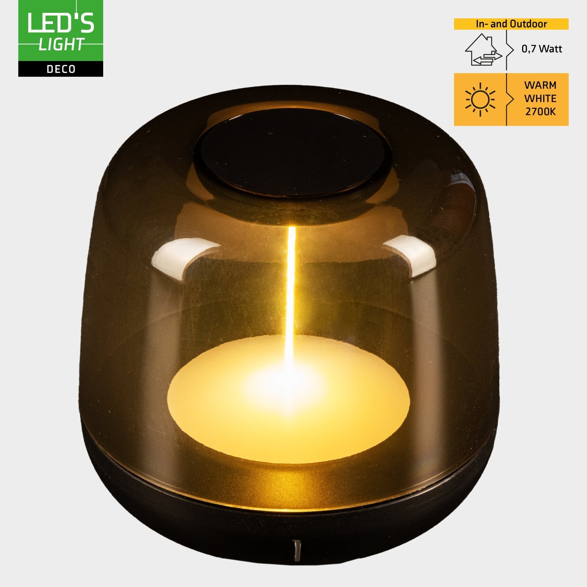 LED's Light Oplaadbare tafellamp op accu - lichtspiraal - Binnen & Buiten - RGBW Tafellampenen LED.nl