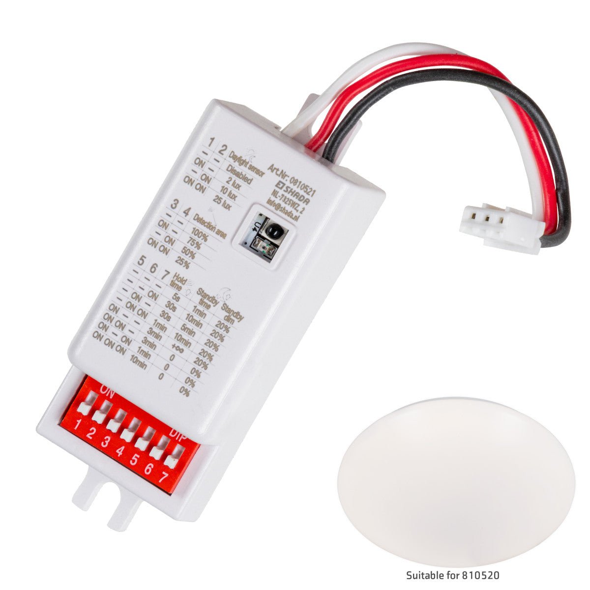 LED's Light Pro Plug & play-sensor voor LED-plafondlamp 0810520 Sensoren LED.nl