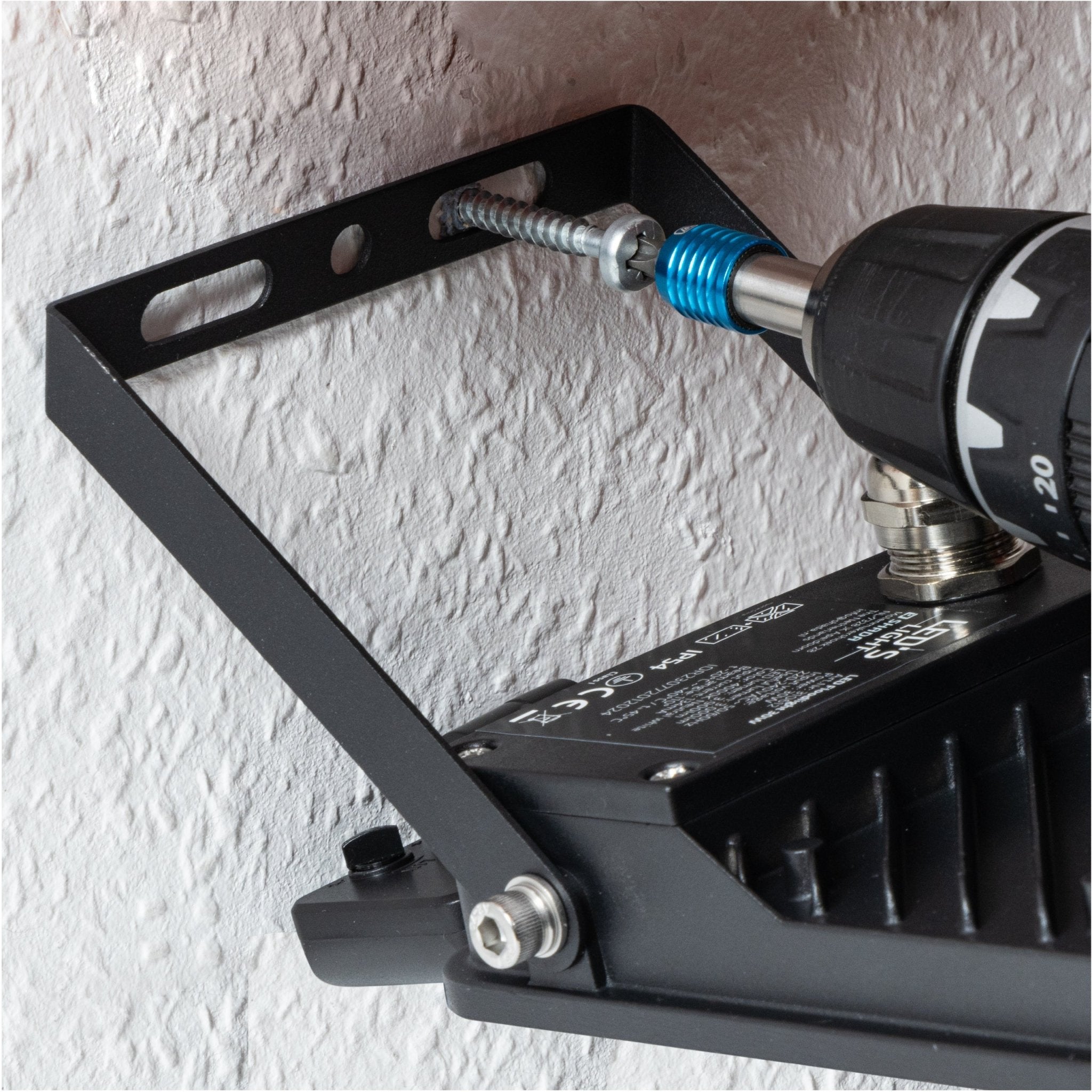 LED's Light Schijnwerper met Bewegingssensor 3600 - Waterdicht & Kantelbaar - 30W Schijnwerpers LED.nl