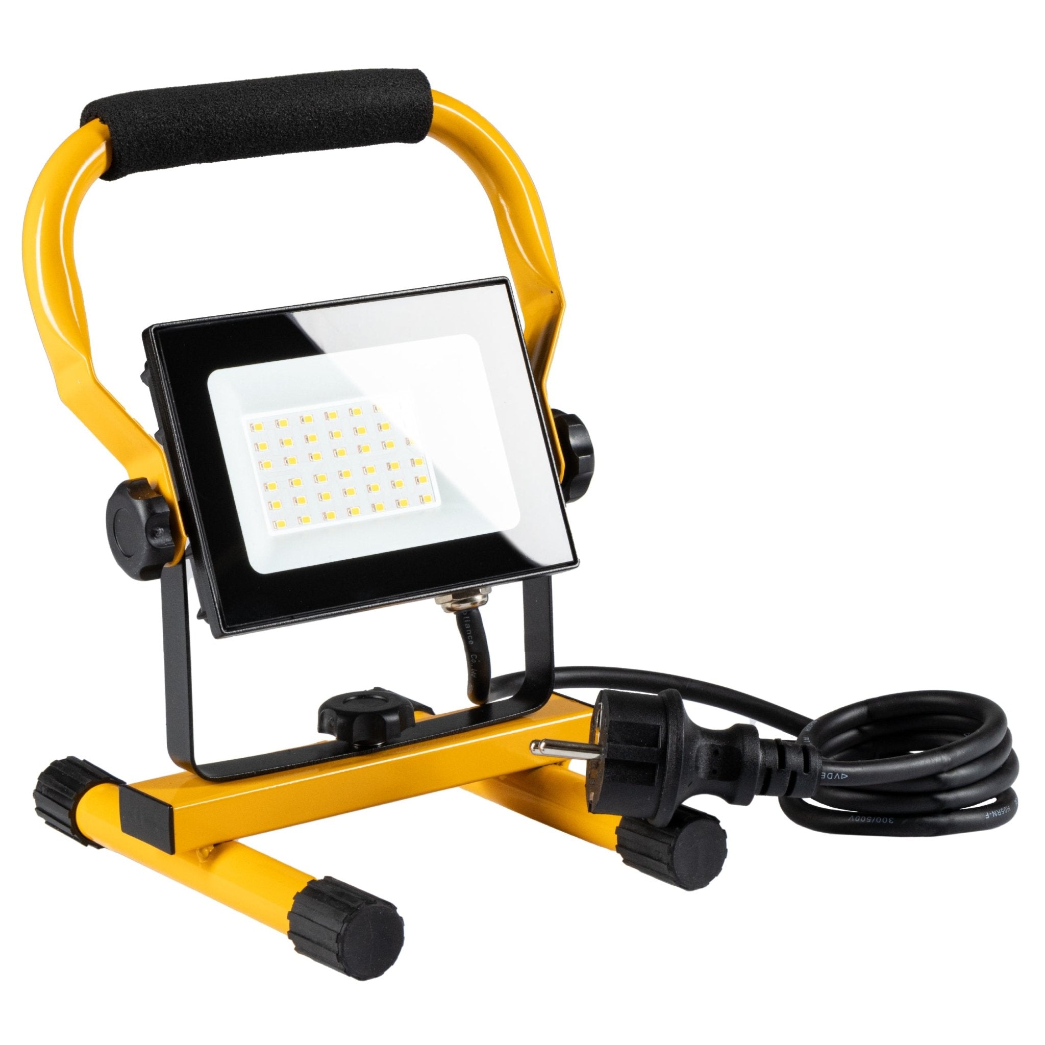 LED's Work Bouwlamp 3100 - Verstelbare beugel - Waterdicht (IP65) - Zwart geel Werklampen LED.nl