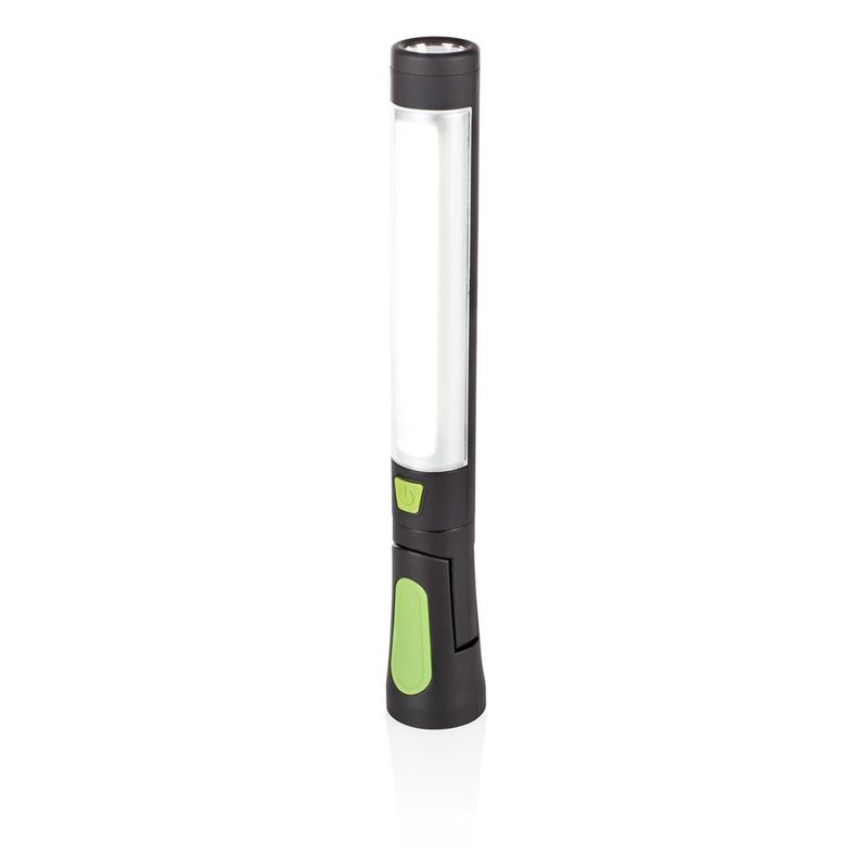 Smartwares LED Looplamp op batterijen met haak - Draai- en Kantelbaar - Draadloos - Zwart Looplampen Led.nl