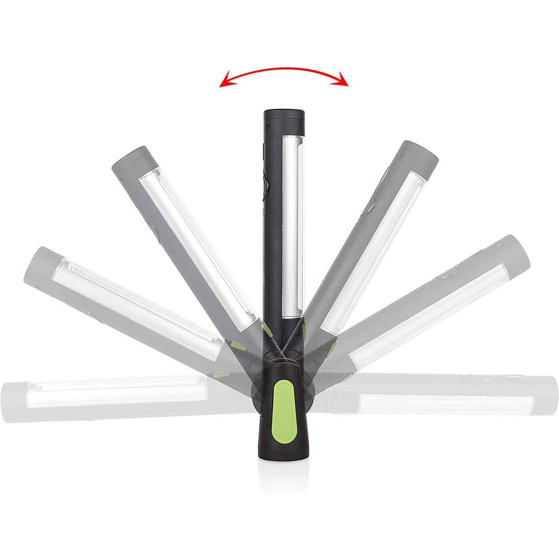 Smartwares LED Looplamp op batterijen met haak - Draai- en Kantelbaar - Draadloos - Zwart Looplampen Led.nl