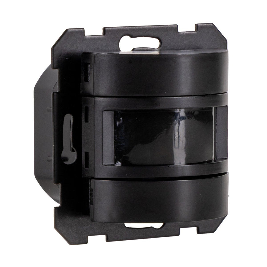 Wall switch with motion sensor - 55 x 55 mm flush-mounted - Compatible with LED - Black - LED.nl