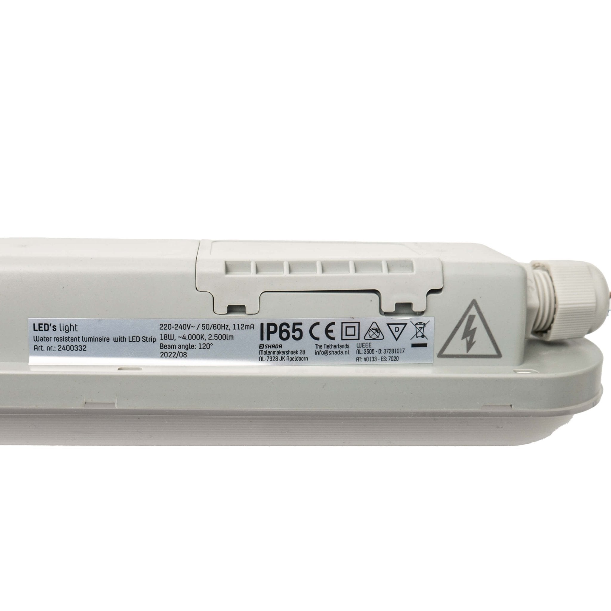 4 PACK - LED's Light Universele LED TL verlichting compleet 120 cm - voor binnen en buiten - 2500 lm TL verlichting LED.nl