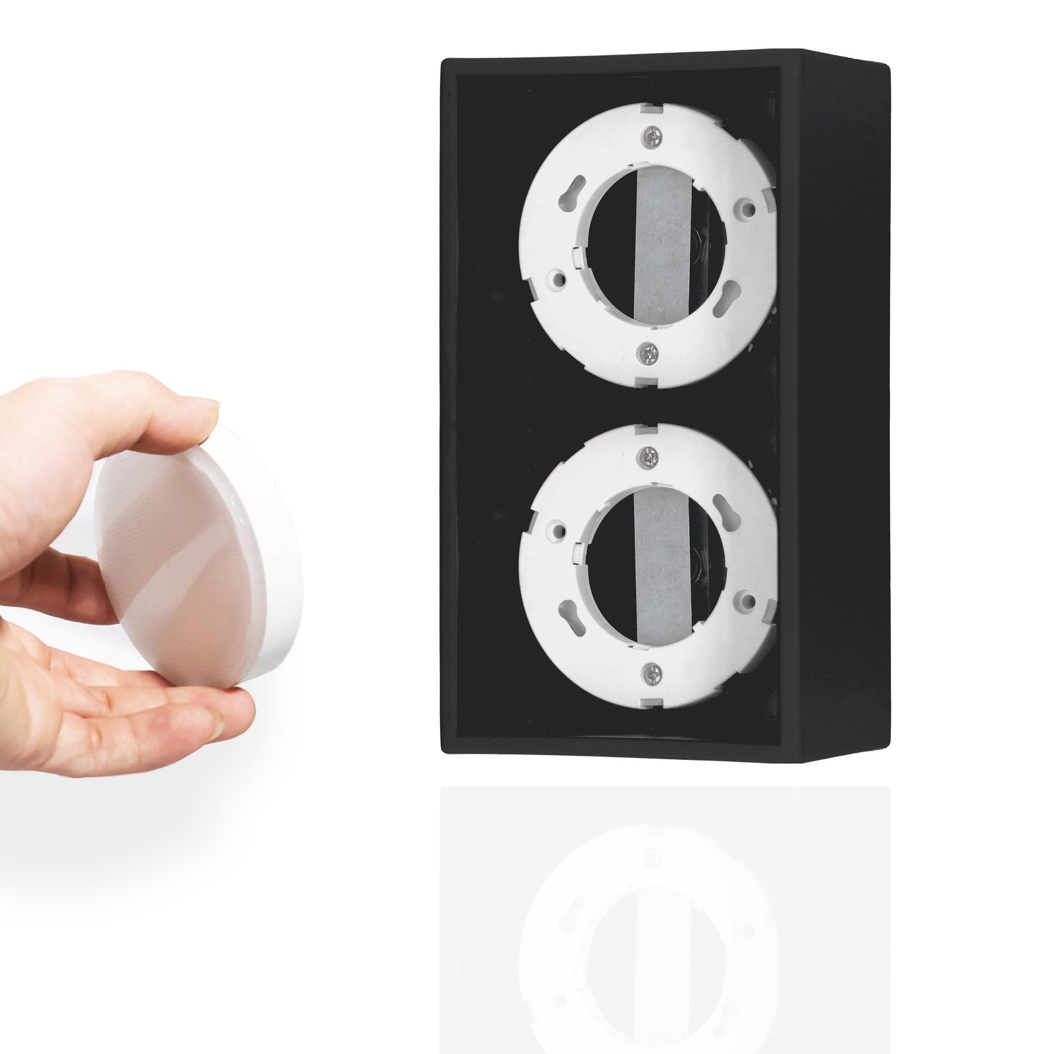 LED's Light Cube LED Plafondlamp - 2 lichtpunten - Draaibaar licht - Staal - 20 x 8 cm - Zwart Plafondlampen LED.nl