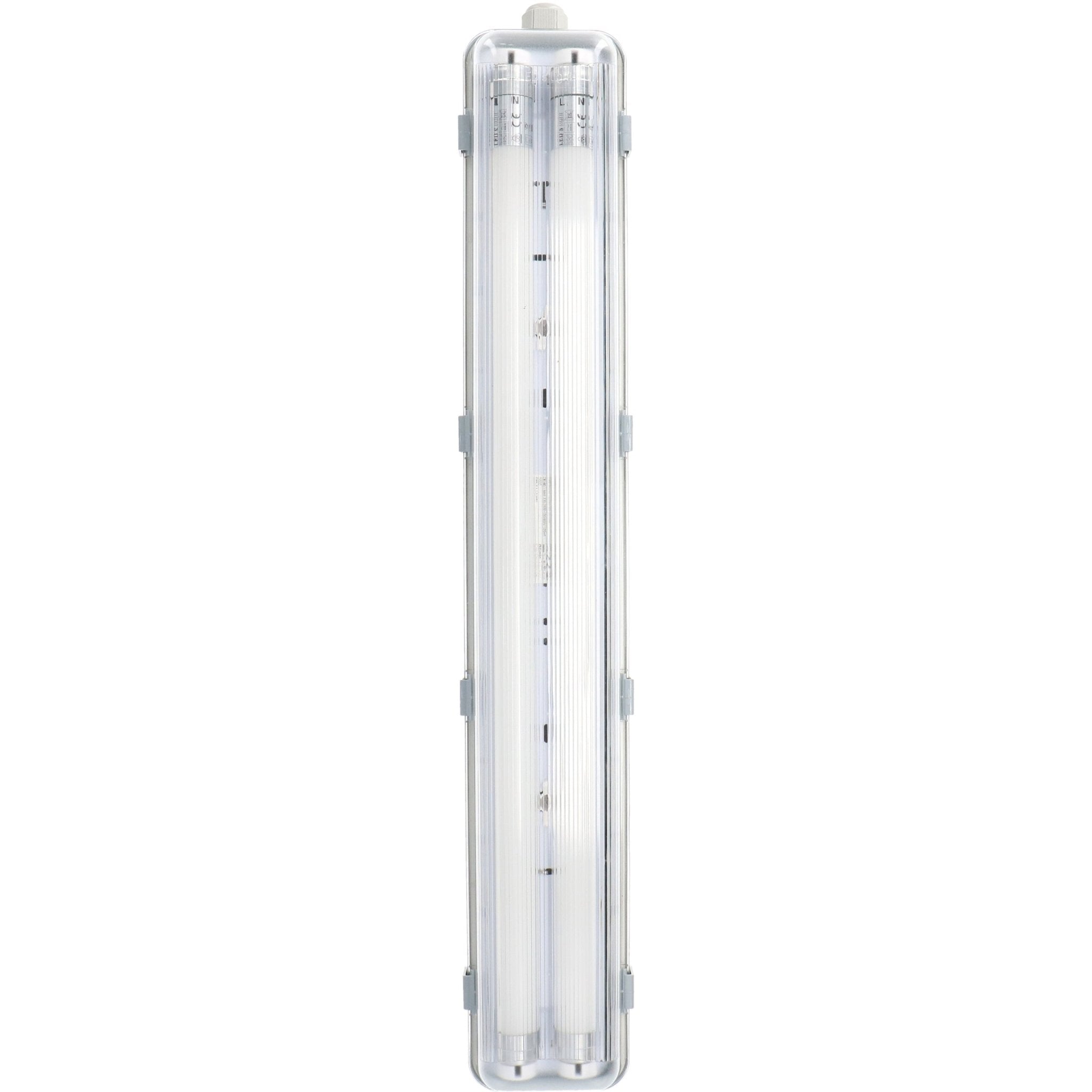LED's Light Dubbele LED TL lamp 60 cm - compleet met LED buizen - Binnen en buiten - 2200 lm - 2x6W - 4000K TL verlichting LED.nl