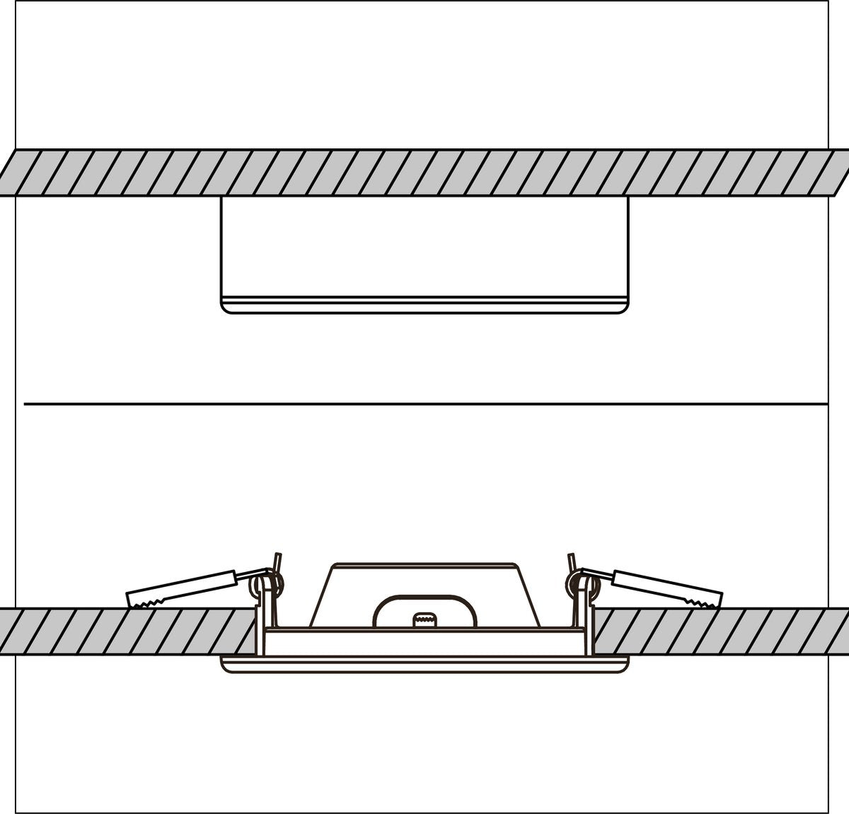 LED's Light Inbouw/Opbouw LED Plafondlamp 15W 1500lm CCT 3000K/4000K/6000K – Zaagmaat Ø 200mm – Wit – Dimbaar Plafondlampen LED.nl
