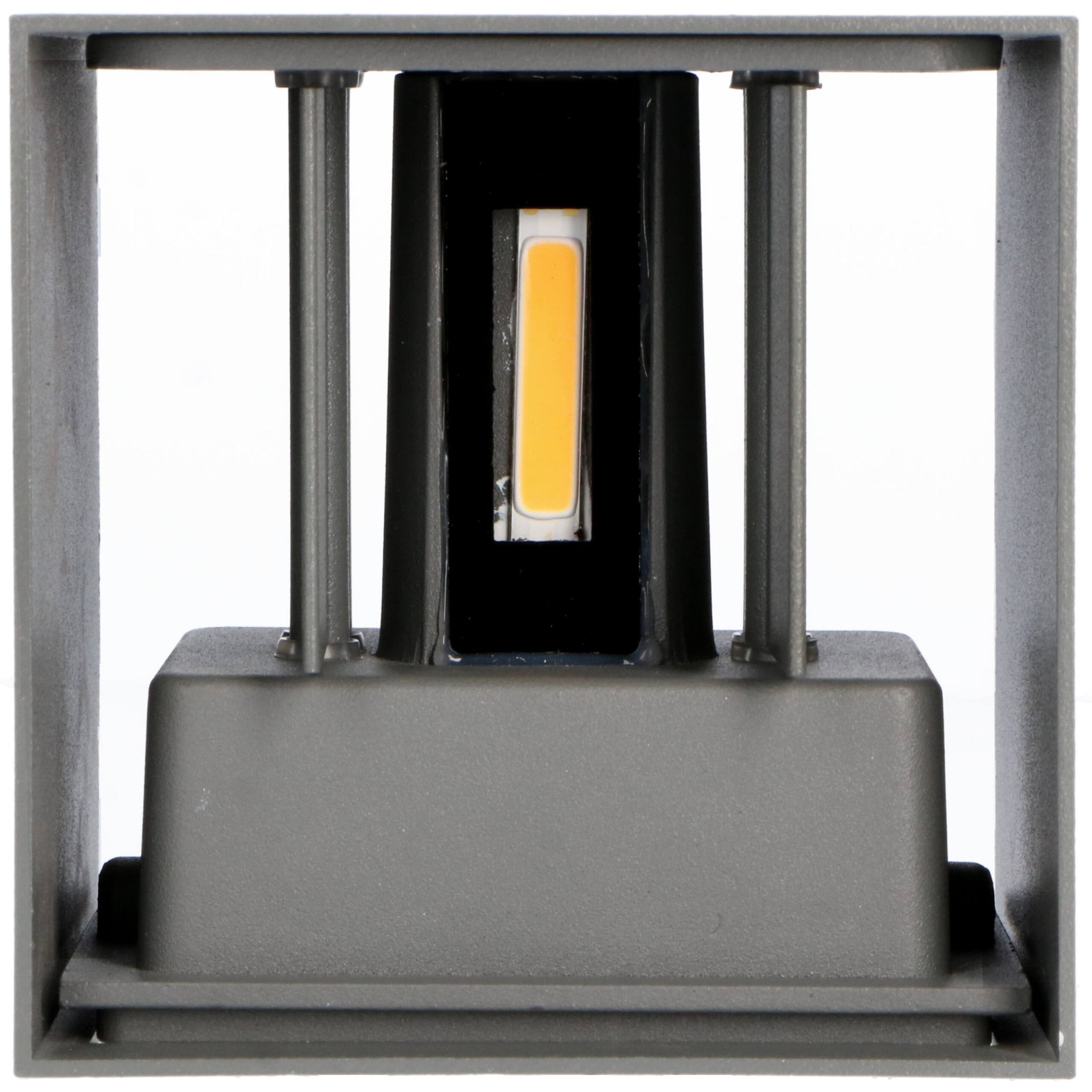 LED's Light Kubus LED Wandlamp voor buiten - Omhoog&Omlaag licht - IP65 - Antraciet Wandlampen LED.nl