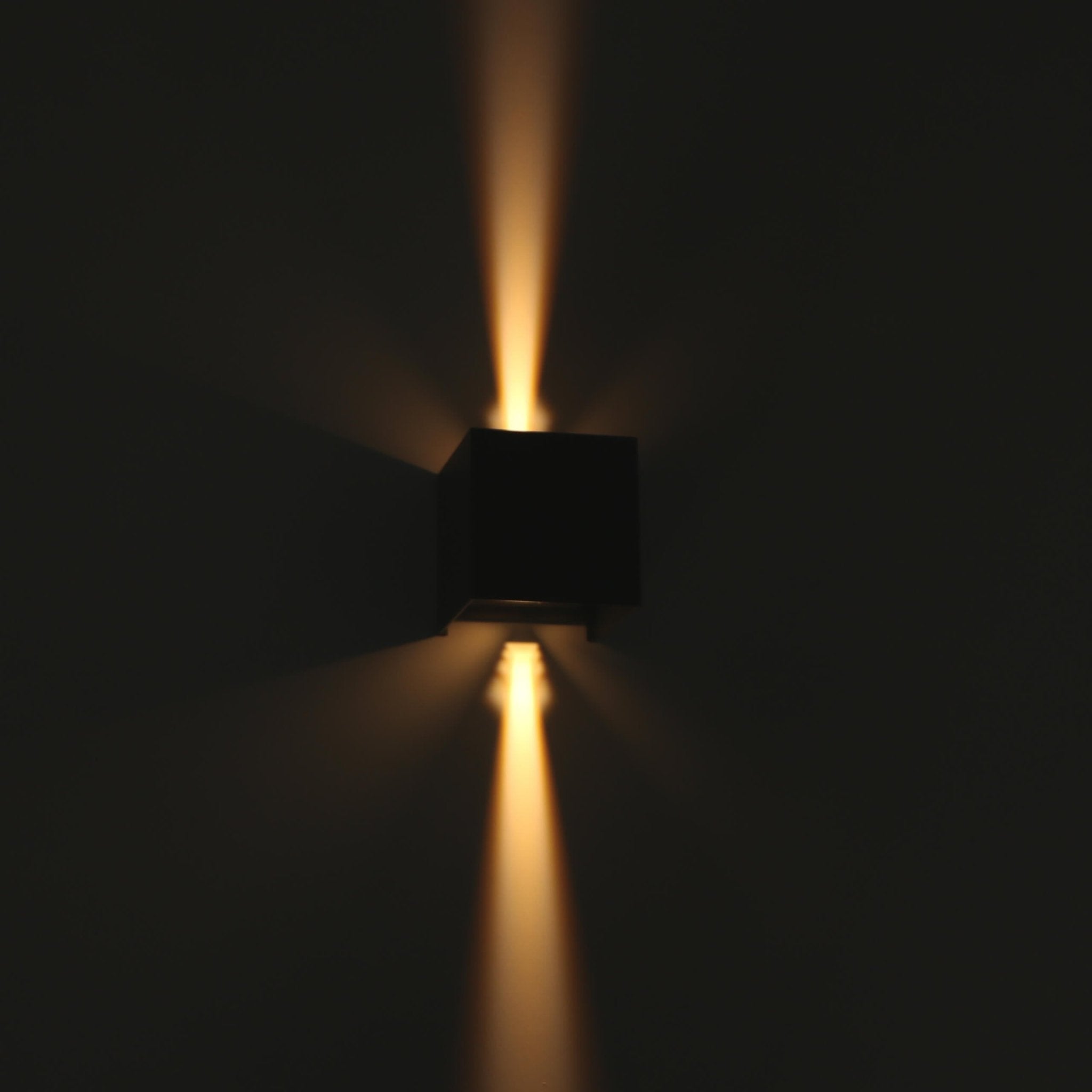 LED's Light Kubus LED Wandlamp voor buiten - Omhoog&Omlaag licht - IP65 - Antraciet Wandlampen LED.nl