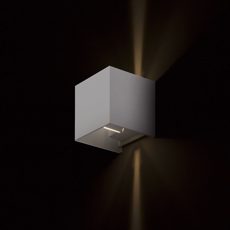 LED's Light Kubus LED Wandlamp voor buiten - Omhoog&Omlaag licht - IP65 - Wit Wandlampen LED.nl