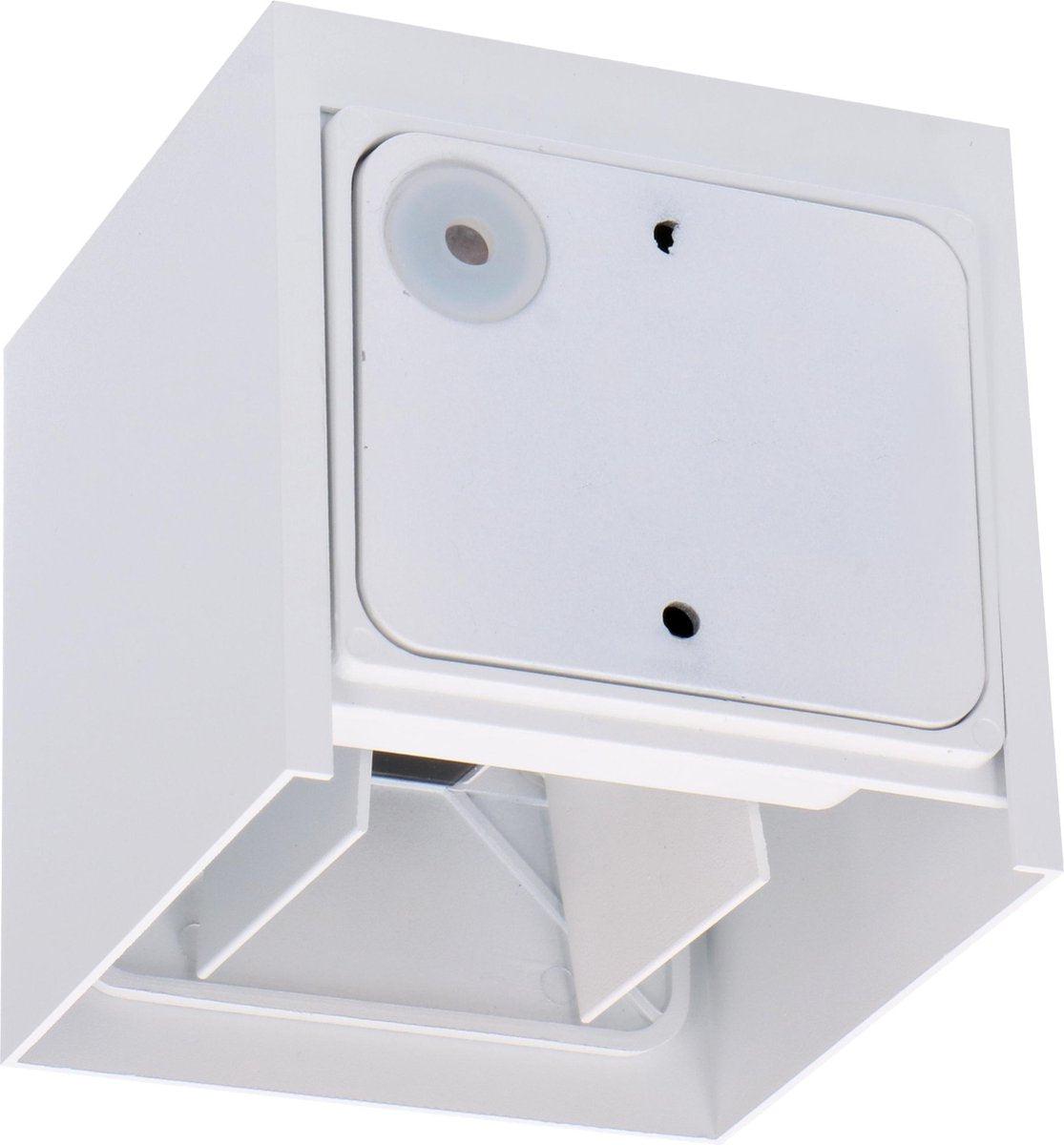 LED's Light Kubus LED Wandlamp voor buiten - Omhoog&Omlaag licht - IP65 - Wit Wandlampen LED.nl