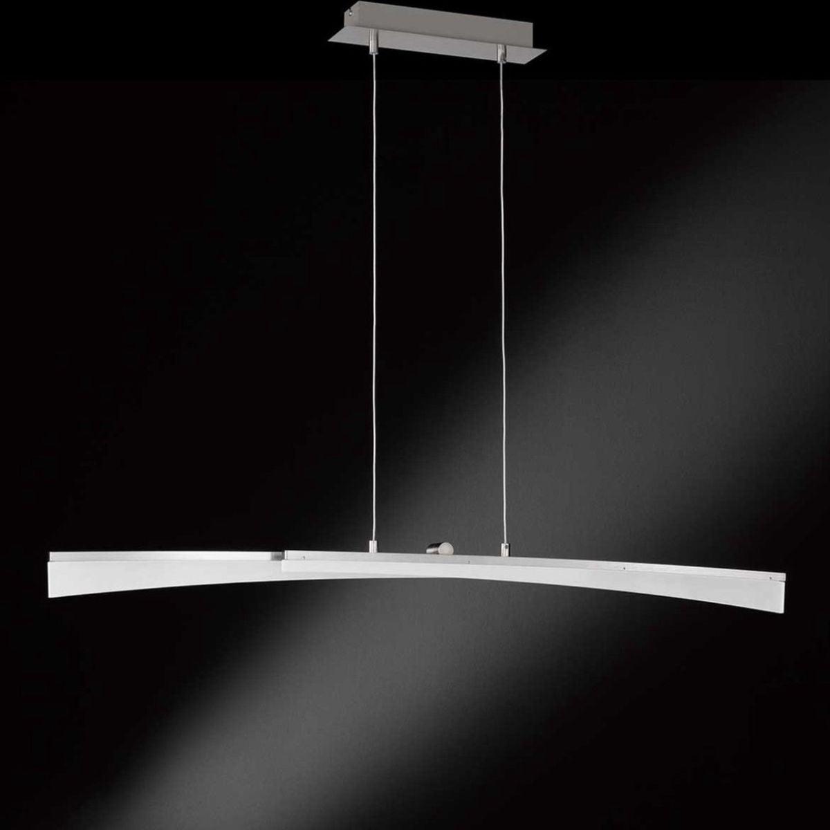 LED Hanglamp X linear - Zwenkbaar - Warm wit licht - Inkortbaar - Zilver Hanglampen LED.nl