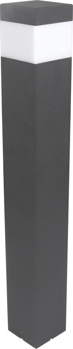 LED Lantaarnpaal Mat met E27 fitting - IP44 - Sora - 76 cm - Grijs Lantaarns LED.nl