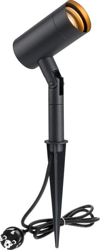 LED's Light Prikspot Tuinverlichting - Kantelbaar - GU10 fitting - IP54 waterbestendig - Antraciet Prikspotjes LED.nl