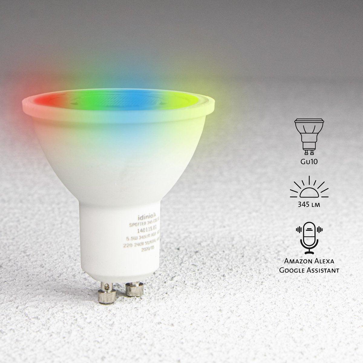 LED's Light LED Prikspot met Stekker - Kantelbaar - GU10 fitting - IP54 - Model Melfi - Zwart Prikspotjes LED.nl