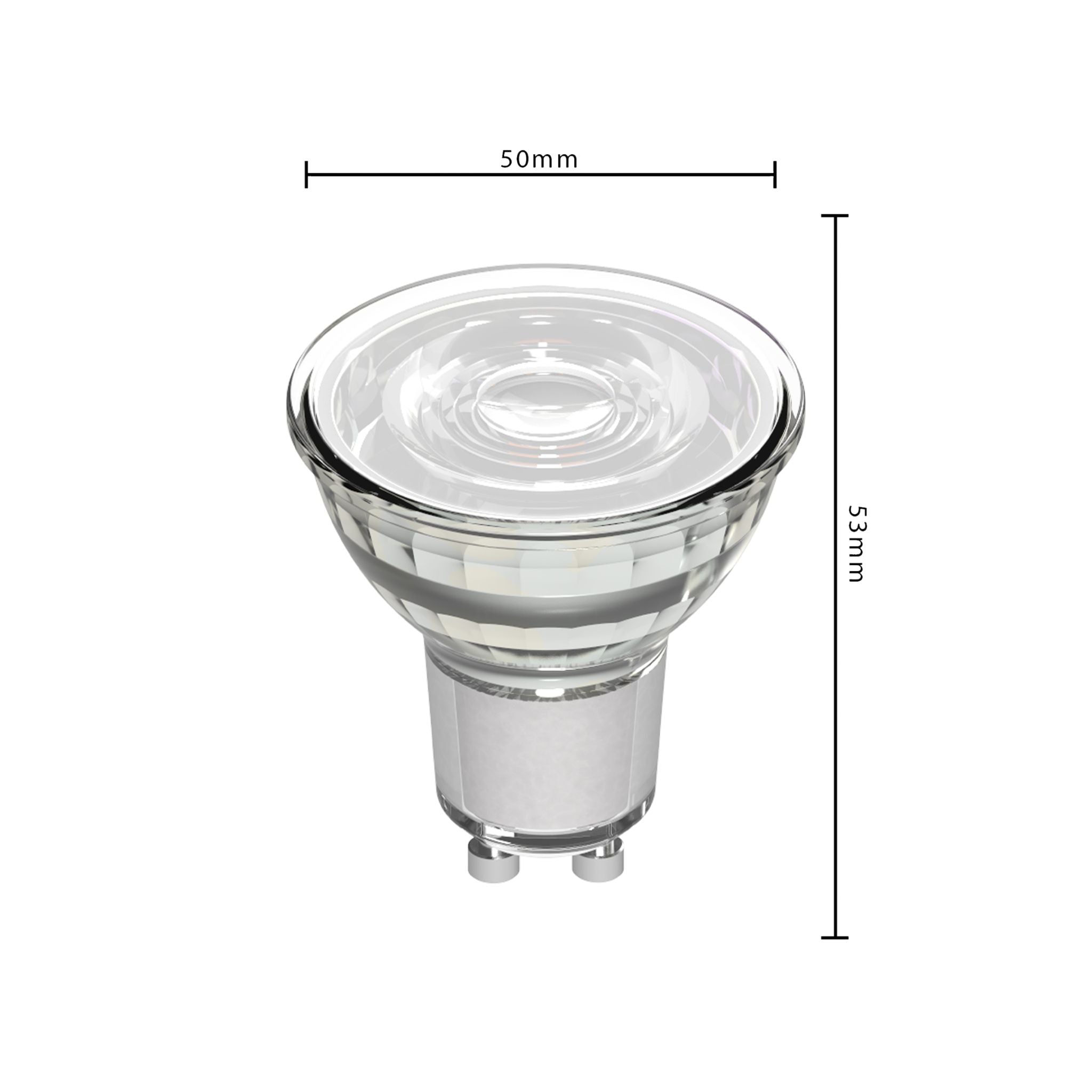 LED Lamp GU10 - 3W vervangt 35W - 230 lm - Warm wit licht Spotjes LED.nl
