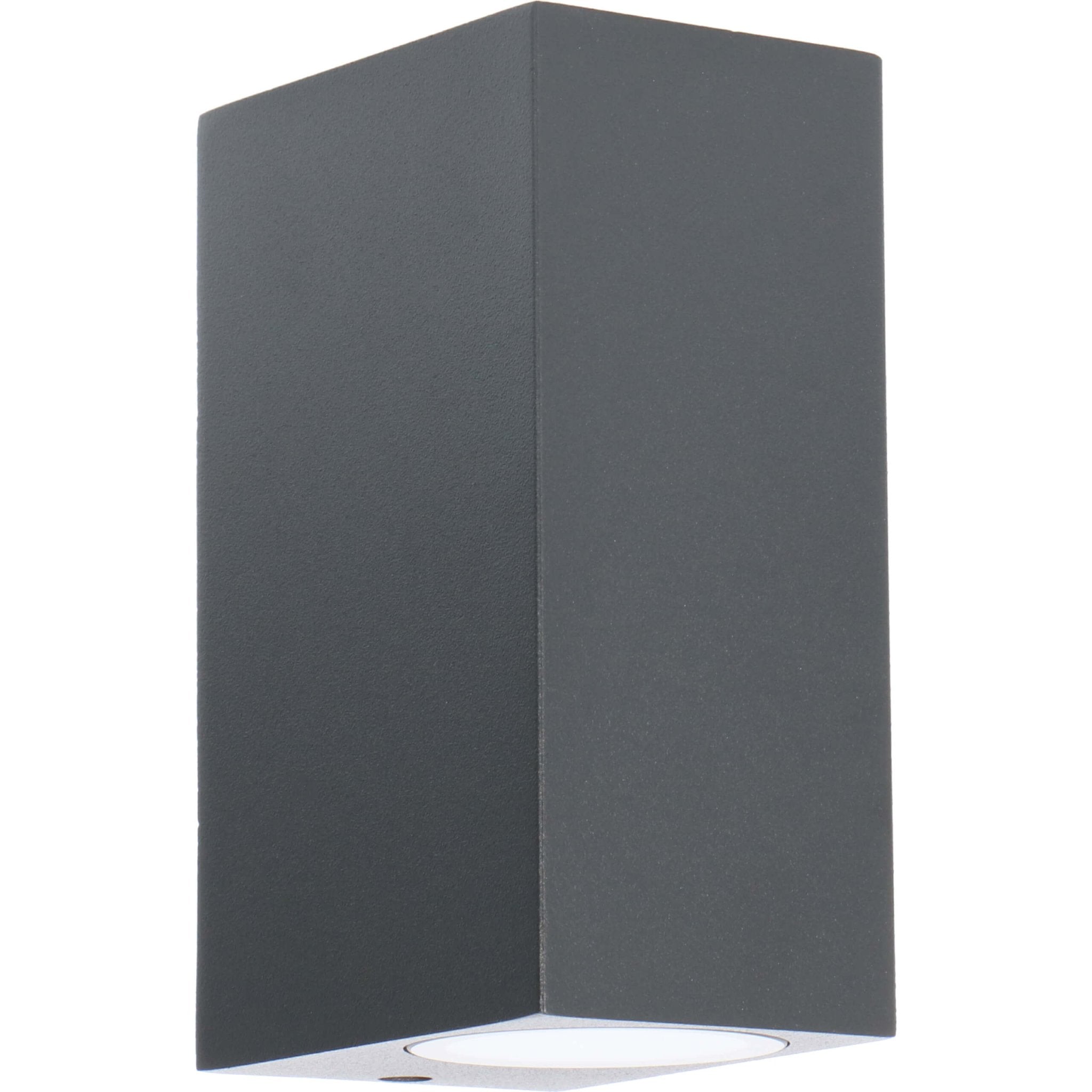 4 pack - LED's Light LED Buitenlamp met GU10 fitting - Rechthoek - IP44 - Antraciet - Model Milaan Wandlampen LED.nl