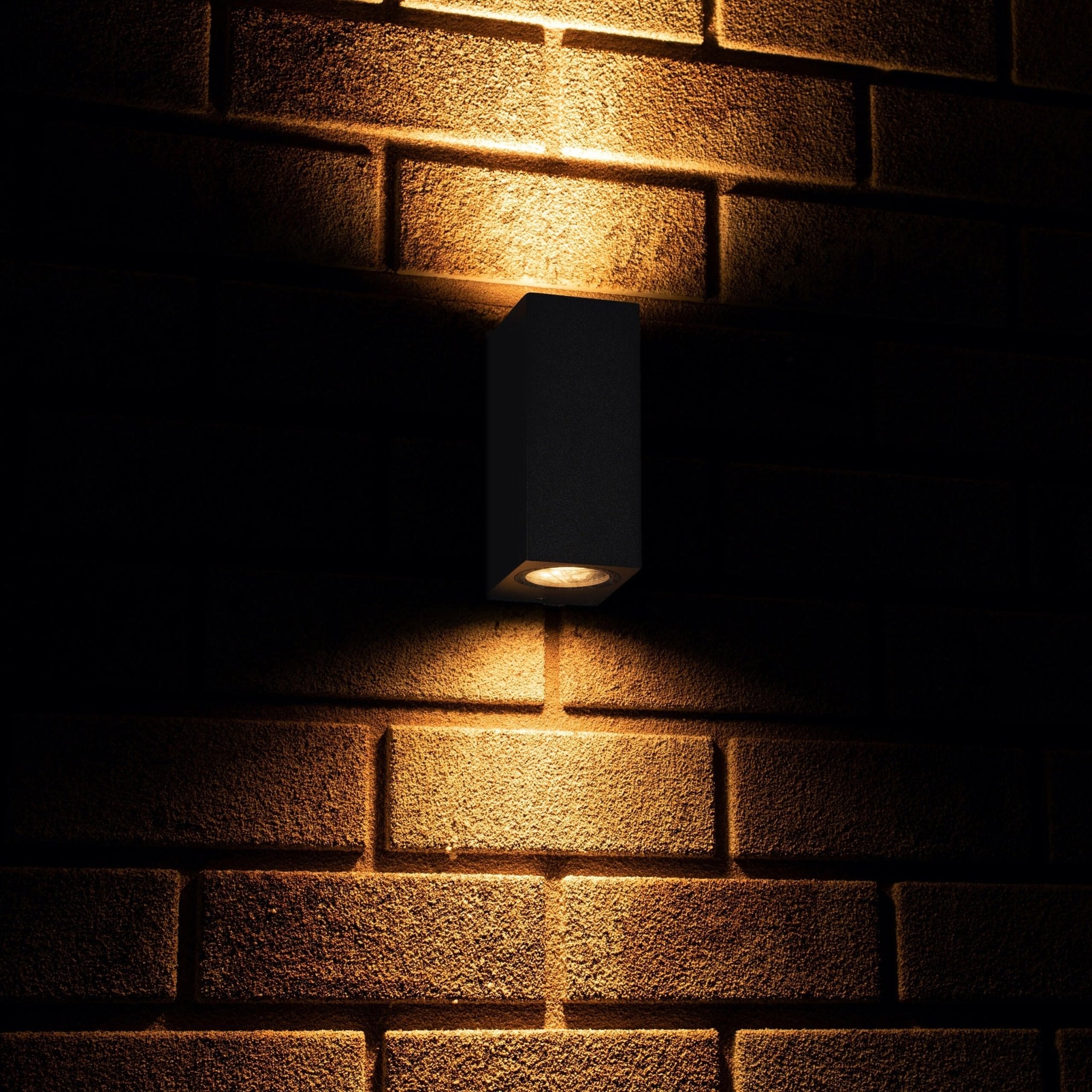 4 pack - LED's Light LED Buitenlamp met GU10 fitting - Rechthoek - IP44 - Antraciet - Model Milaan Wandlampen LED.nl