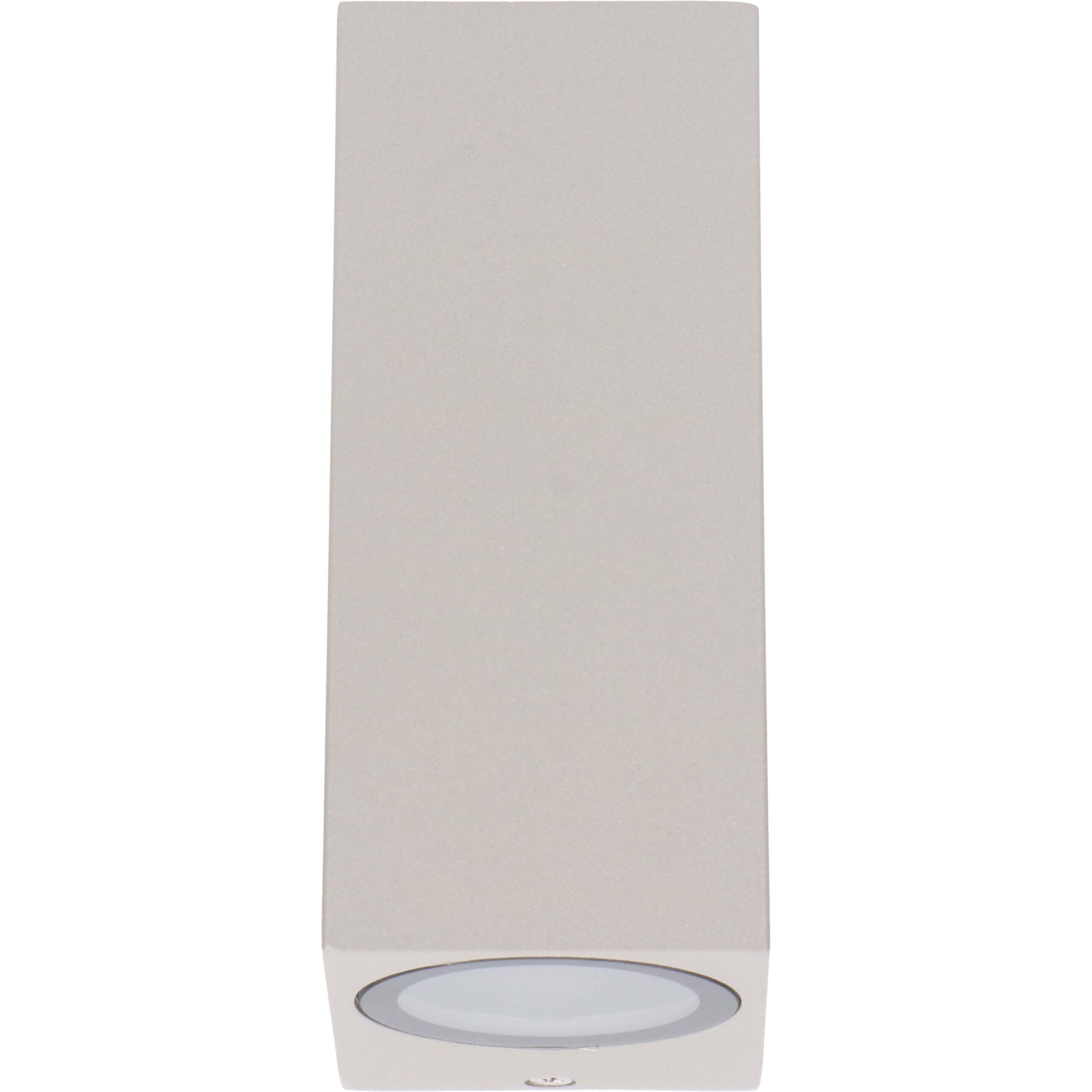 4 pack - LED's Light LED Buitenlamp met GU10 fitting - Rechthoek - IP44 - Grijs - Model Milaan Wandlampen LED.nl