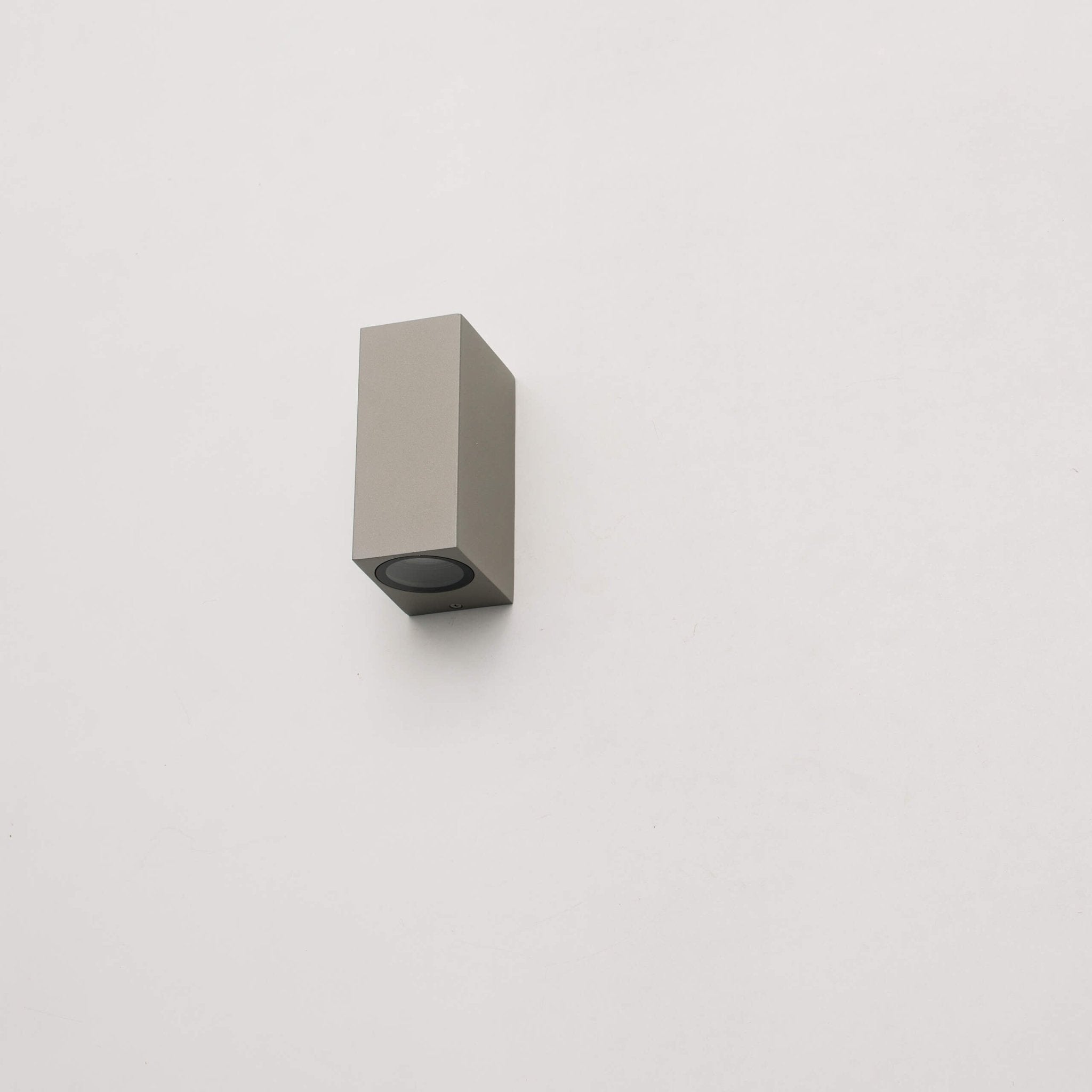 4 pack - LED's Light LED Buitenlamp met GU10 fitting - Rechthoek - IP44 - Grijs - Model Milaan Wandlampen LED.nl