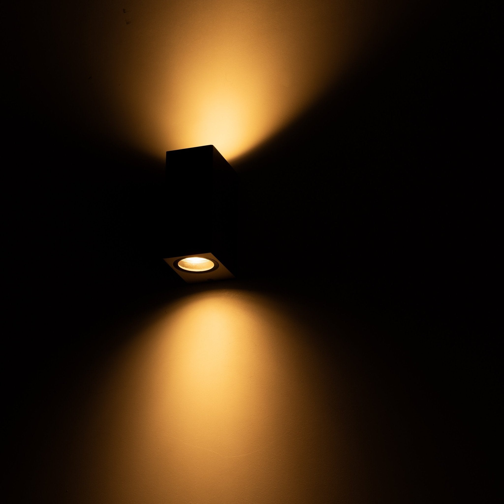 4 pack - LED's Light LED Buitenlamp met GU10 fitting - Rechthoek - IP44 - Grijs - Model Milaan Wandlampen LED.nl