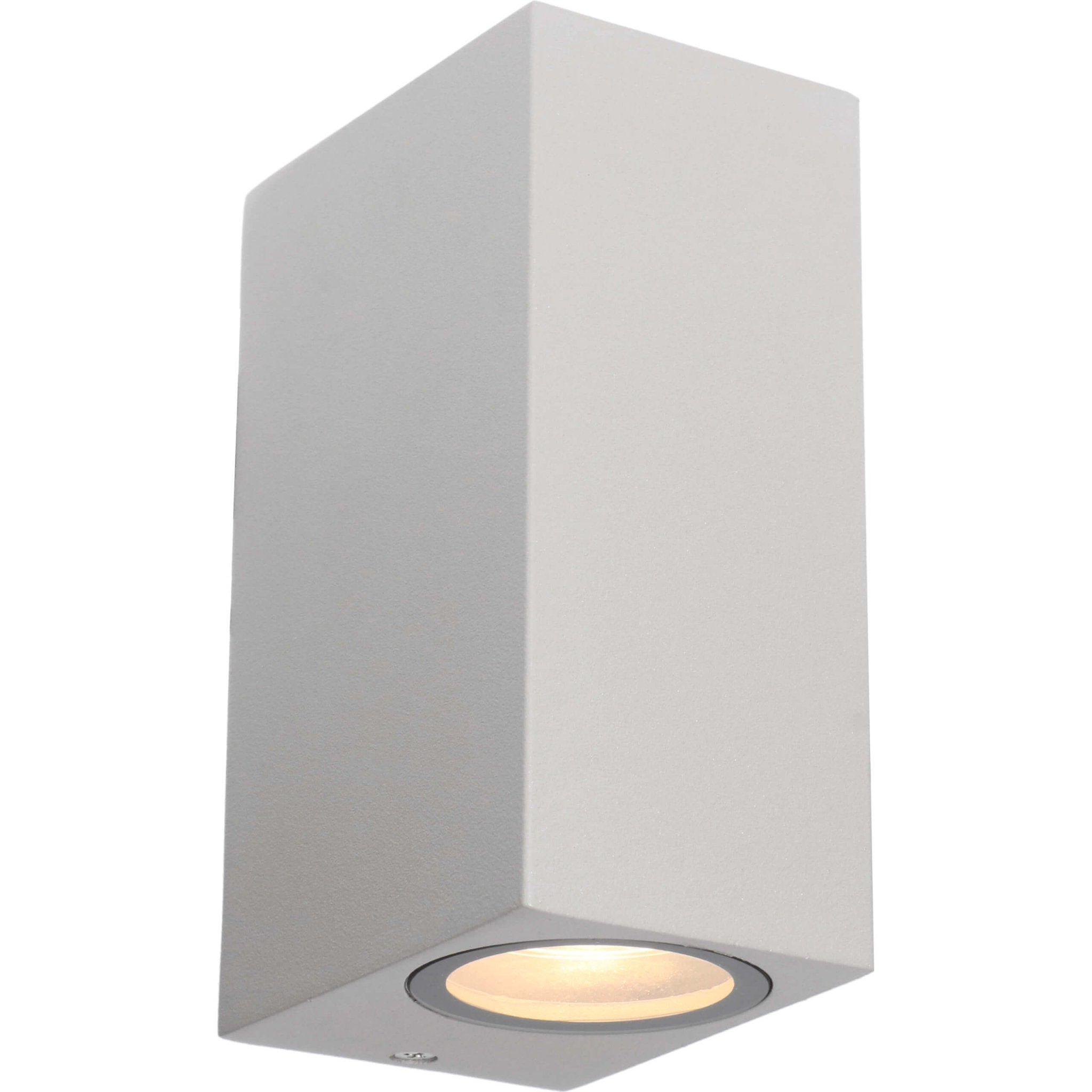 4 pack - LED's Light LED Buitenlamp met GU10 fitting - Rechthoek - IP44 - Grijs - Model Milaan Wandlampen LED.nl