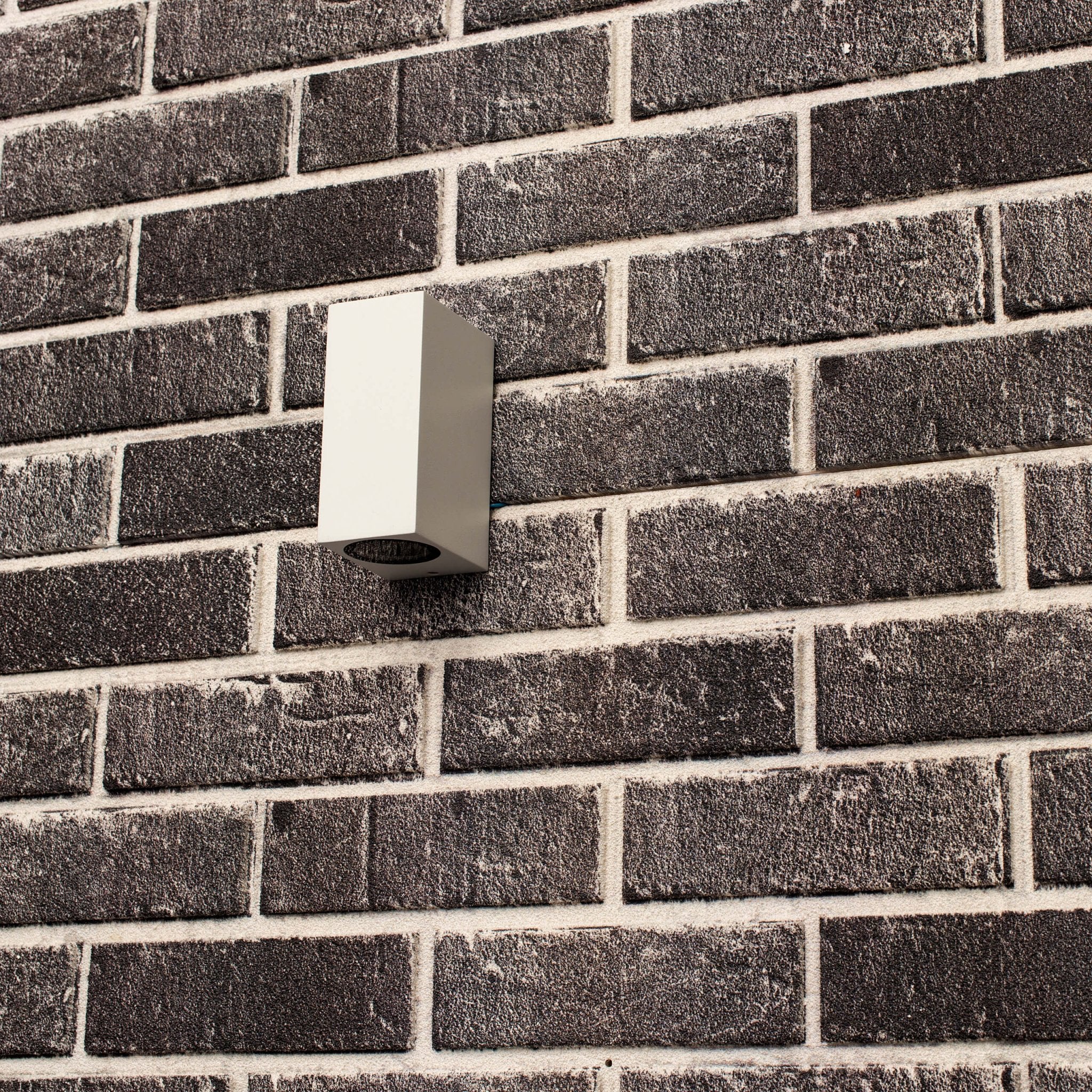 NØRD Up&Down - LED's Light LED Buitenlamp met GU10 fitting - Rechthoek - IP44 - Wit - Model Milaan Wandlampen LED.nl