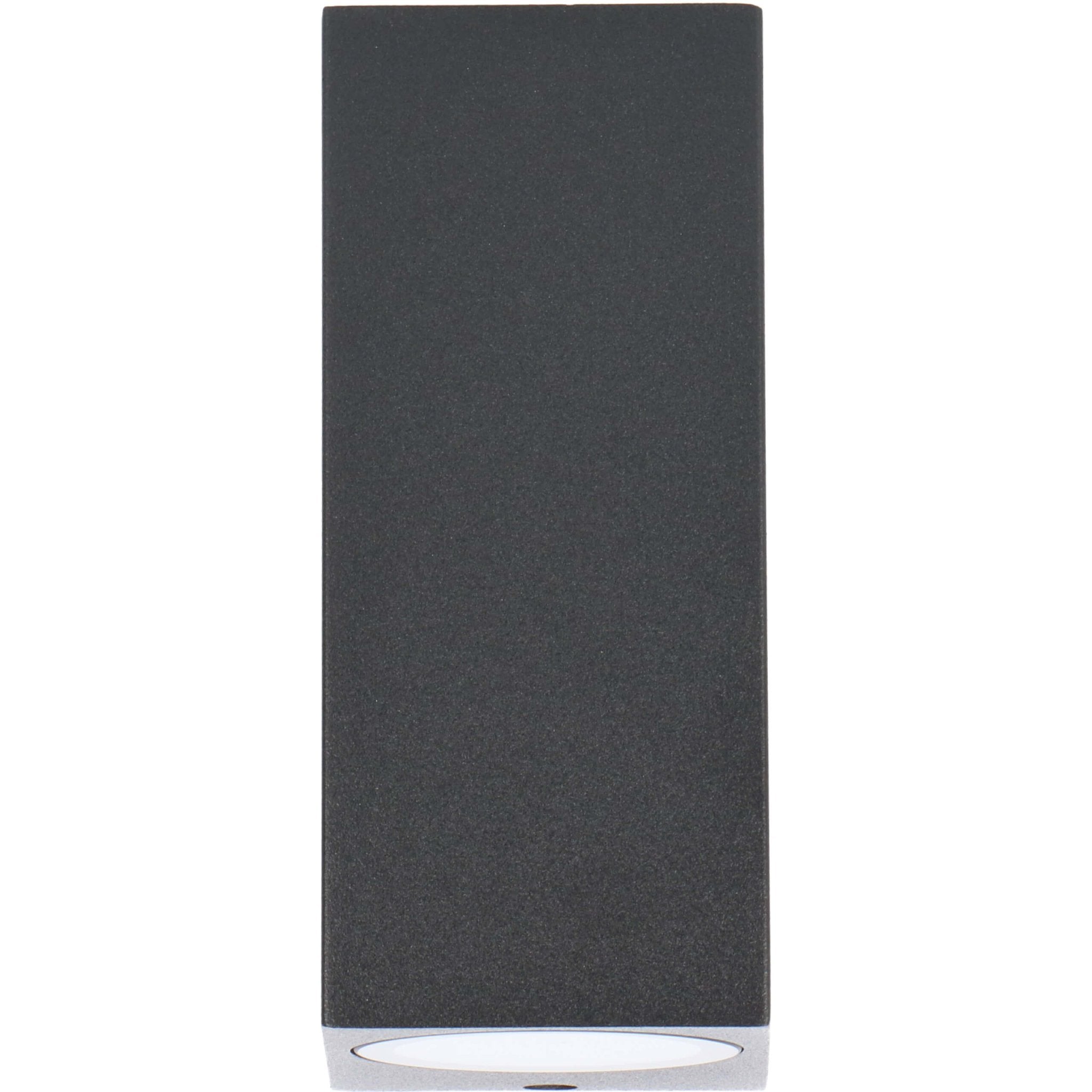 NØRD Up&Down - LED's Light LED Buitenlamp met GU10 fitting - Rechthoek - IP44 - Zwart - Model Milaan Wandlampen LED.nl