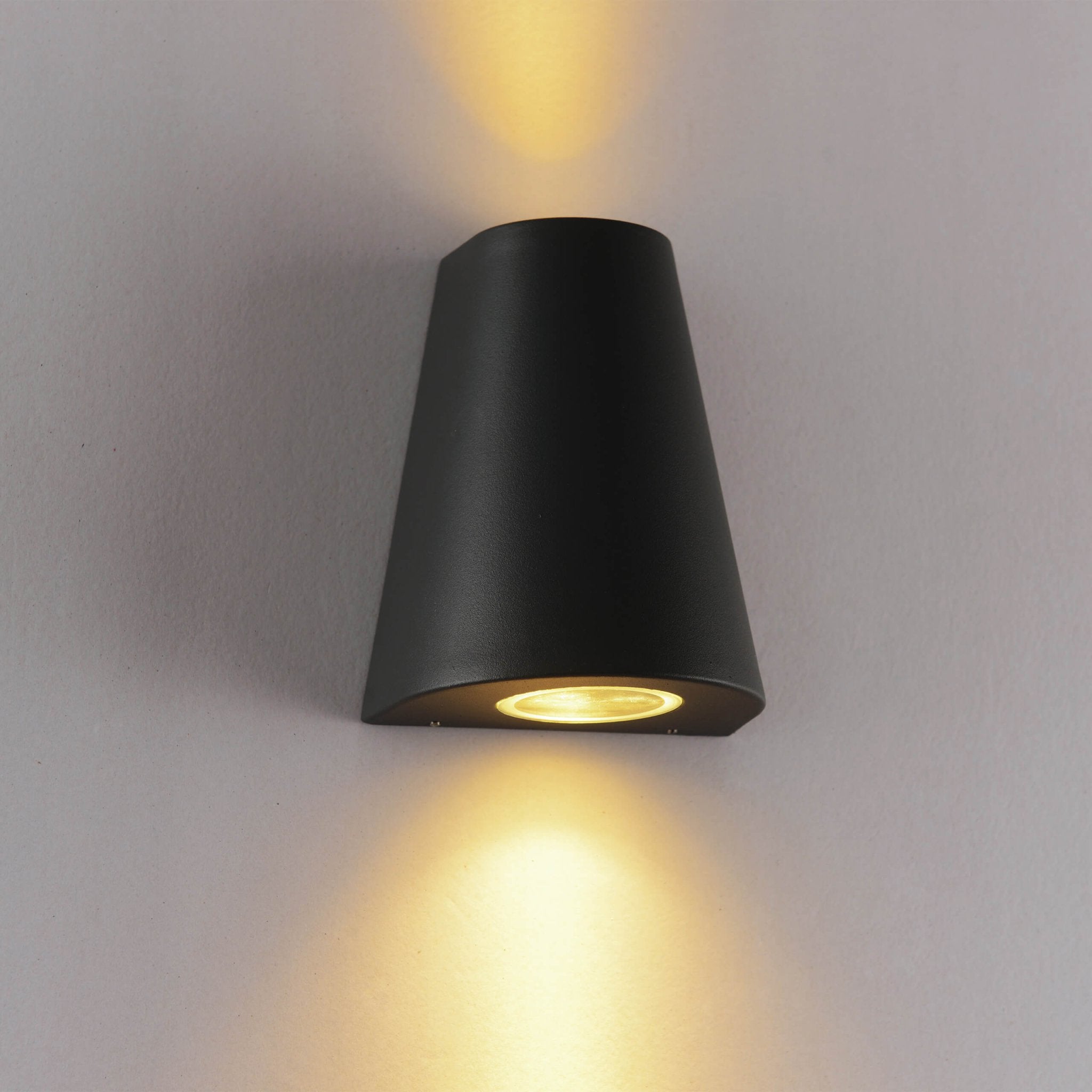 LED's Light LED Wandlamp Buiten - Vaas met 2 lichtpunten - Model Como - IP44 - Antraciet Wandlampen LED.nl