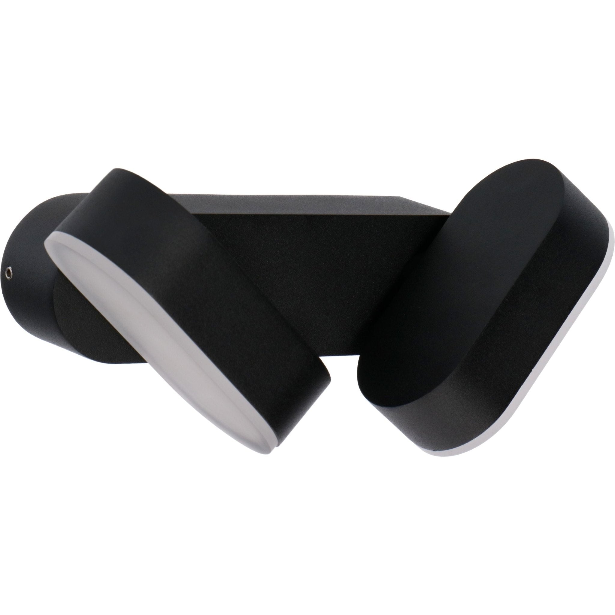 LED's Light Dubbele LED Buitenlamp - Model Rieti - Warm wit - IP44 waterbestendig - Zwart Wandlampen LED.nl