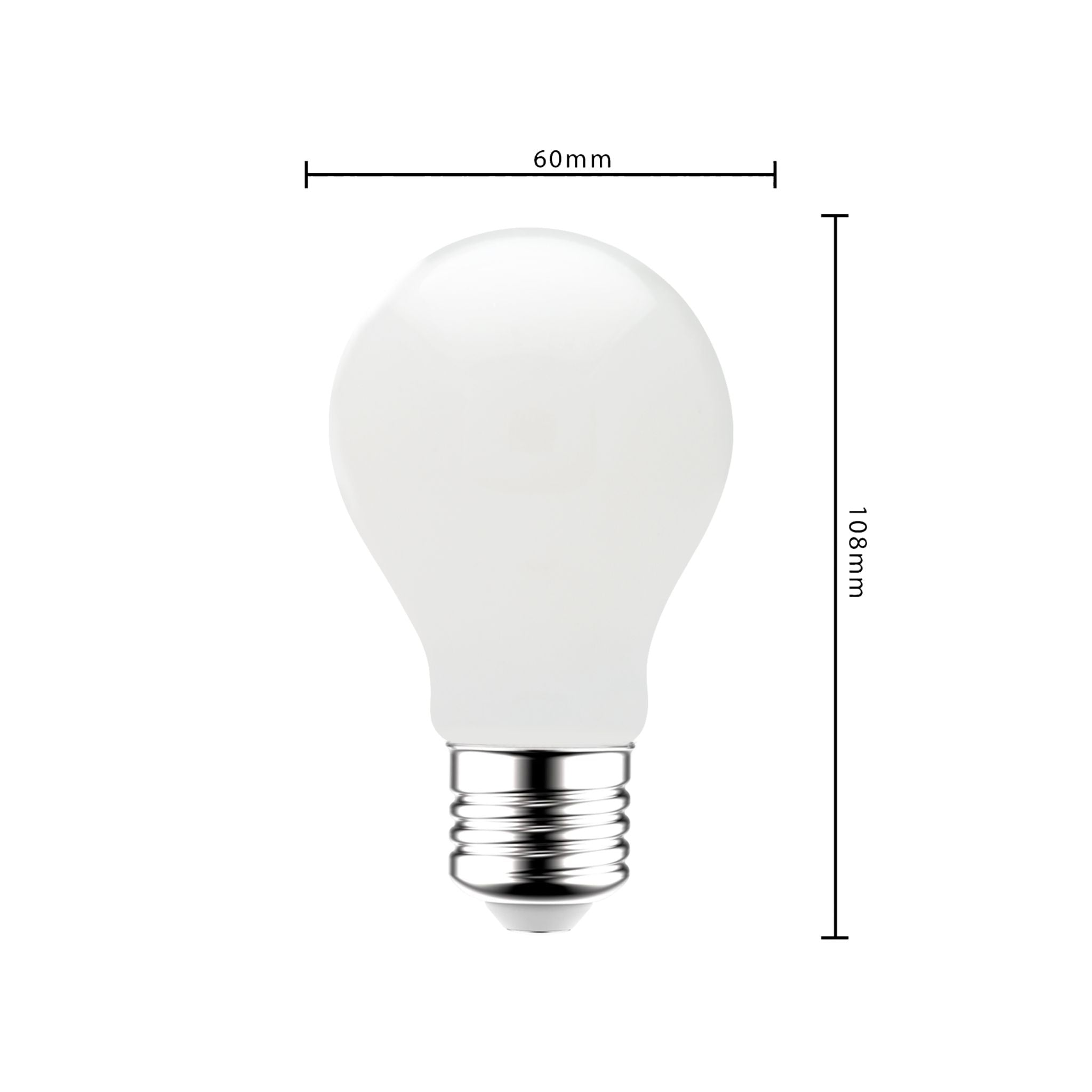 ProDim LED Filament Lamp E27 - Melkglas - Dimbaar warm wit licht - 7W vervangt 60W Dimbare filament lampen LED.nl
