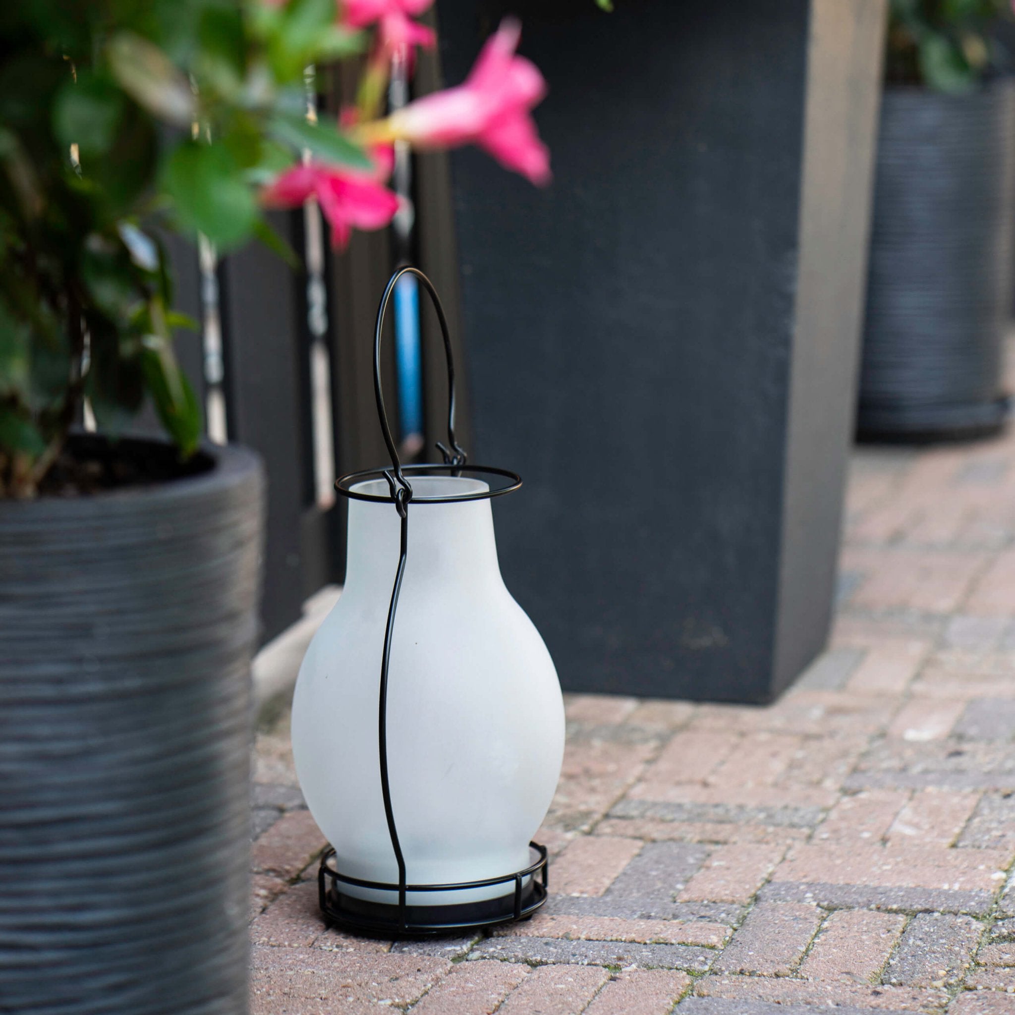 Solar Olielamp op zonne-energie met sensor - Automatisch aan/uit - Draadloos - 28 cm Buitenlampen LED.nl