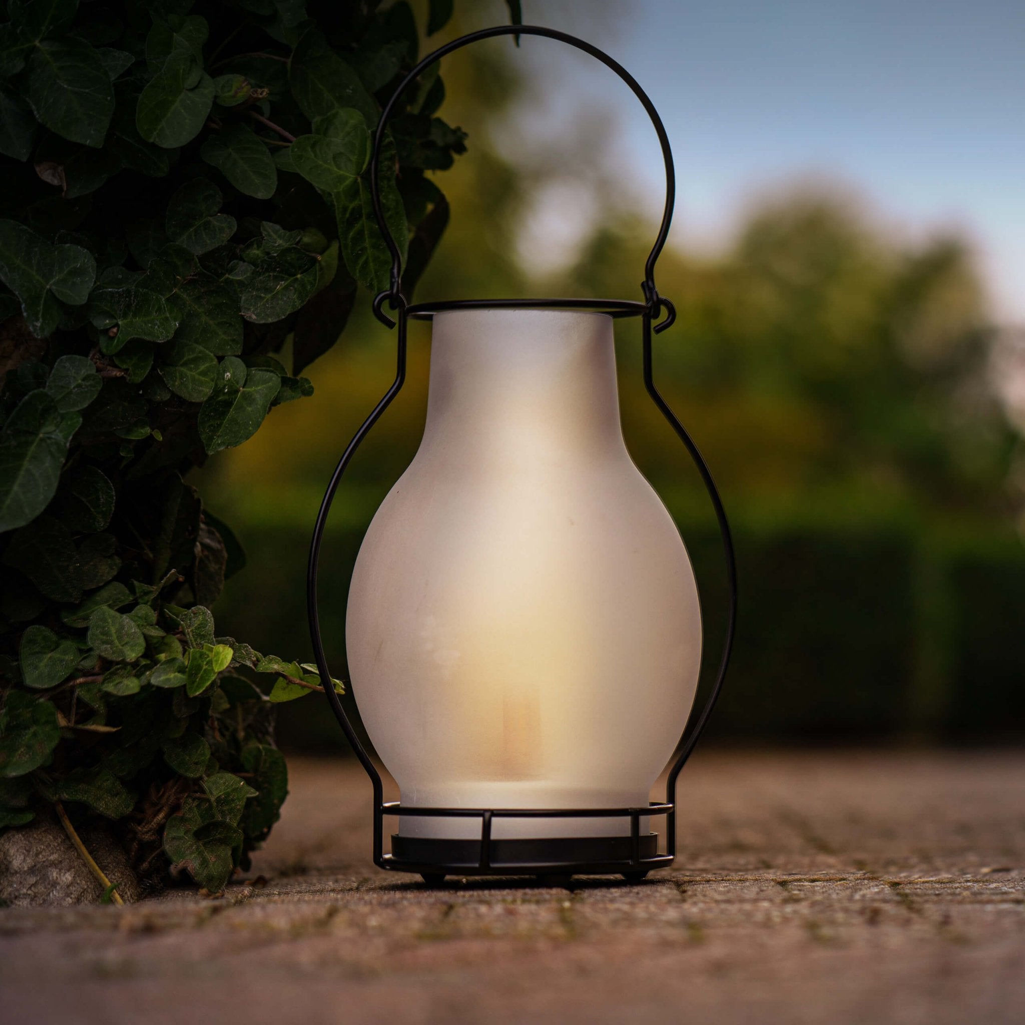 Solar Olielamp op zonne-energie met sensor - Automatisch aan/uit - Draadloos - 28 cm Buitenlampen LED.nl