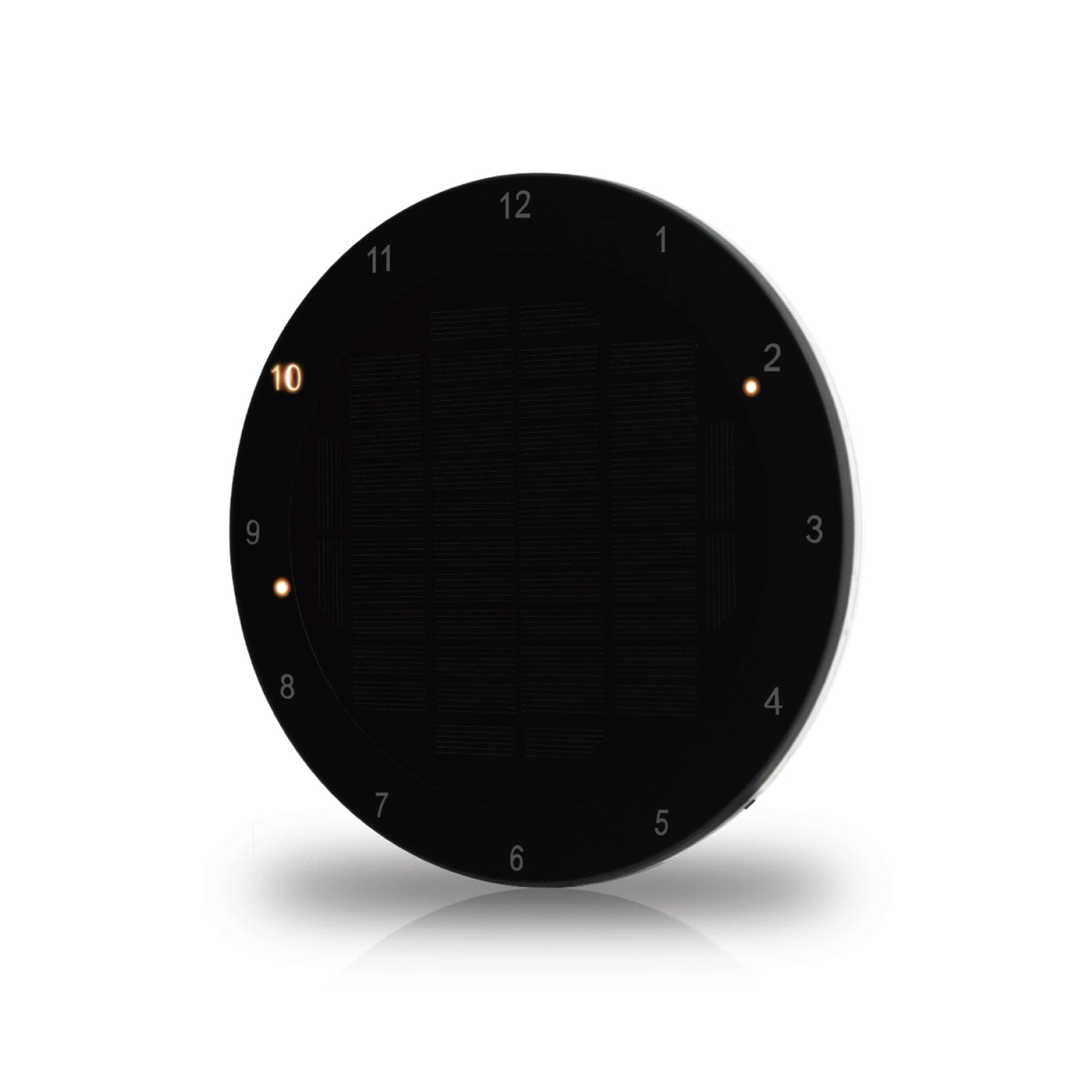 LED's Light Solar Wandklok voor Buiten - Draadloos op zonne-energie - Automatisch aan/uit - 22 cm Wandlampen LED.nl