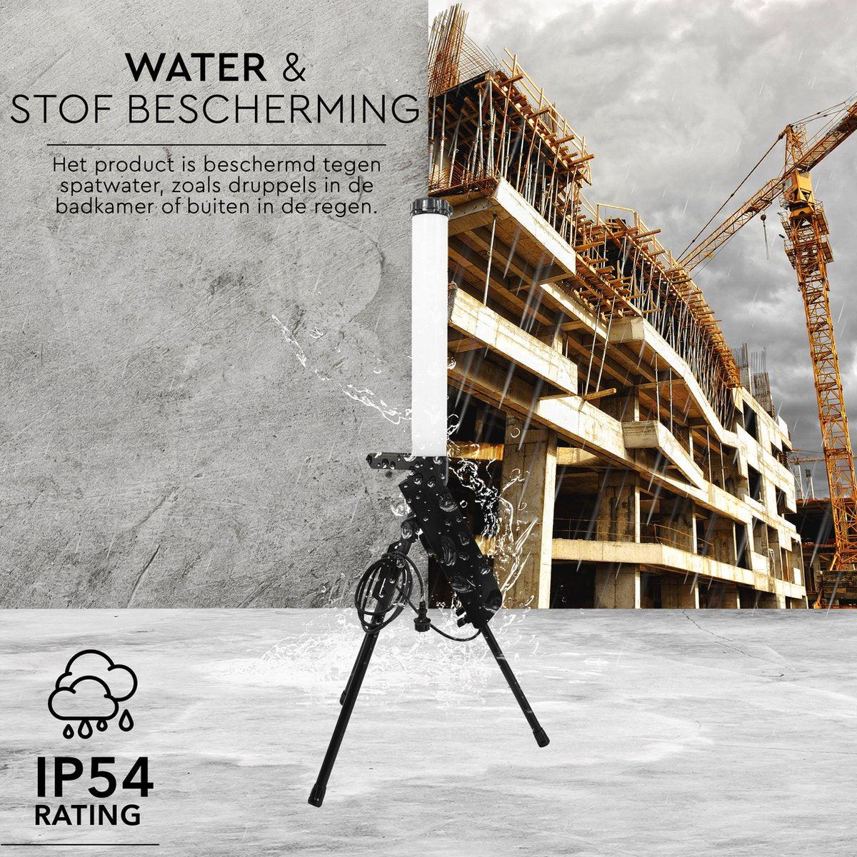 LED's Work Toren Bouwlamp 10000 - 360° gelijkmatige lichtverspreiding - IP54 waterdicht - 70W Bouwlampen LED.nl