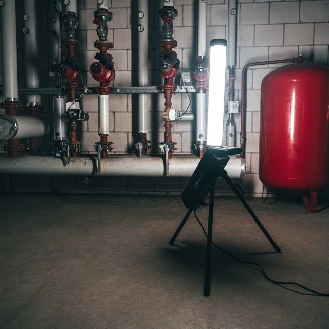 LED's Work Toren Bouwlamp 10000 - 360° gelijkmatige lichtverspreiding - IP54 waterdicht - 70W Bouwlampen LED.nl