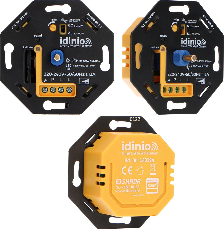 Smart WIFI dimmer with App - Suitable for all dimmable lamps - 0 to 250W - LED.nl