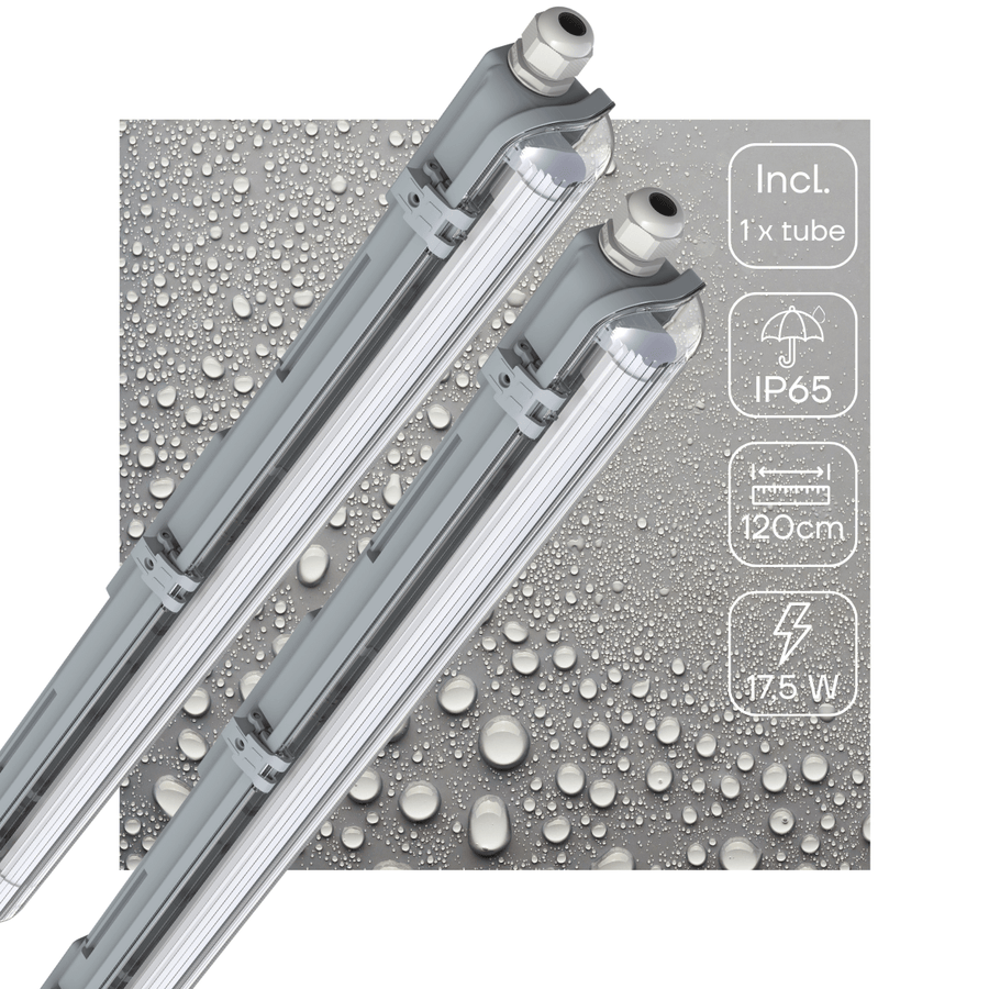 2 PACK - LED's Light LED TL armatuur 120 cm compleet met LED TL buis - 2160lm LED.nl