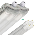 2 PACK - LED's Light LED TL dubbel armatuur 120 cm - 4000K - Compleet met 2 LED TL buizen 120 cm - 4320lm LED.nl