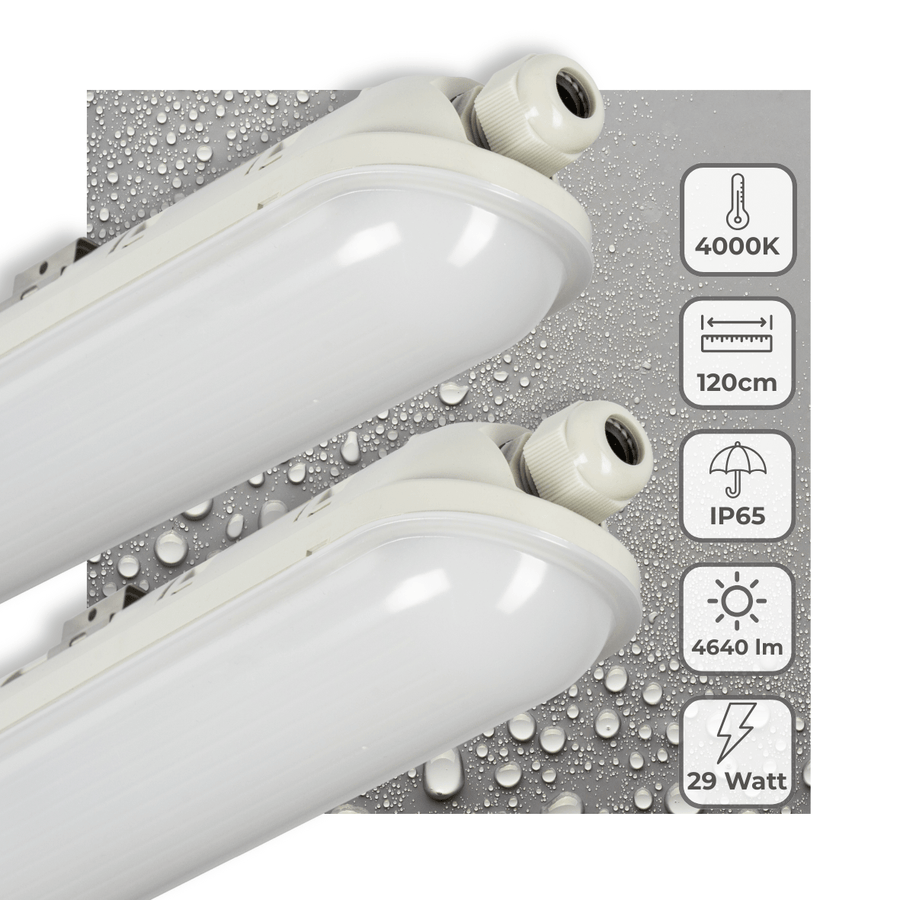 LED's Light Pro Premium LED TL fixture complete 120 cm - Waterproof - 4640 lm - LED.nl