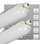 2 PACK - LED's Light Pro LED TL armatuur compleet 120 cm - Waterdicht - 4640 lm - LED.nl