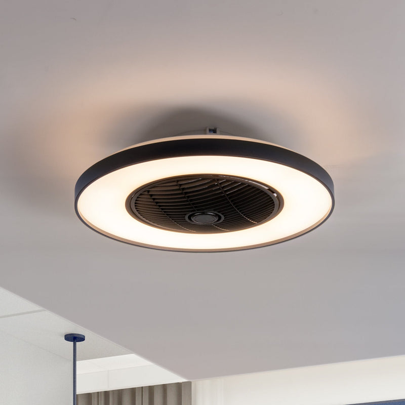 3D Air Plafondlamp met Ventilator 60cm - Full room luchtcirculatie - Zomer & Winterstand – Licht en kleurtemperatuur instelbaar Plafondventilatoren LED.nl