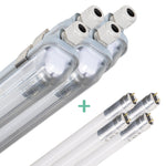 4 PACK -LED's Light Complete LED TL lamp met LED buis 150 cm - Binnen en buiten - 3060lm - 16.5W - 4000K - 185lm/w - Energielabel B LED.nl